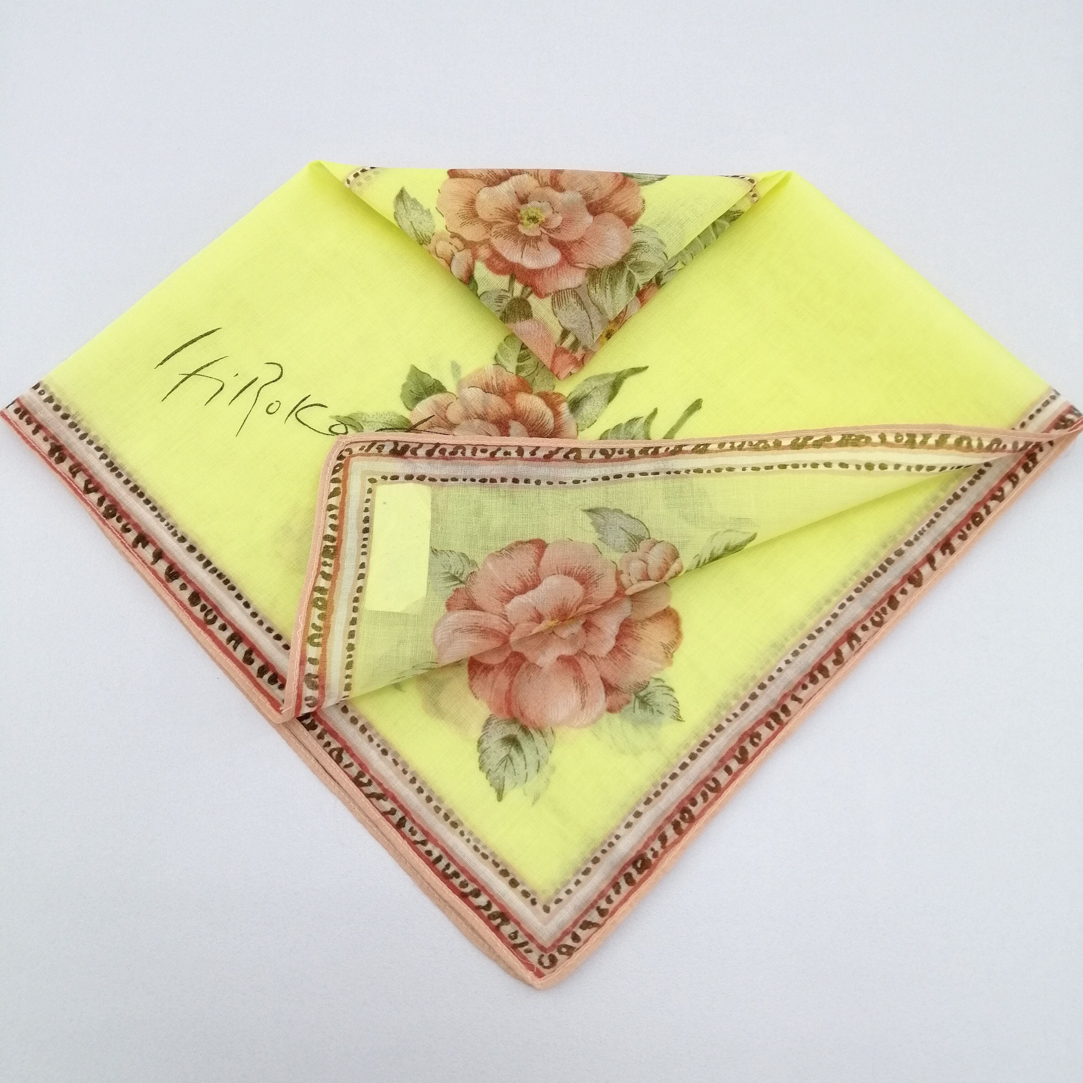 Hiroko Koshino Homme × Japanese Brand × Vintage Hiroko Koshino Handkerchief/Neckerchief/Bandana-KD3088 Size ONE SIZE - 5 Thumbnail