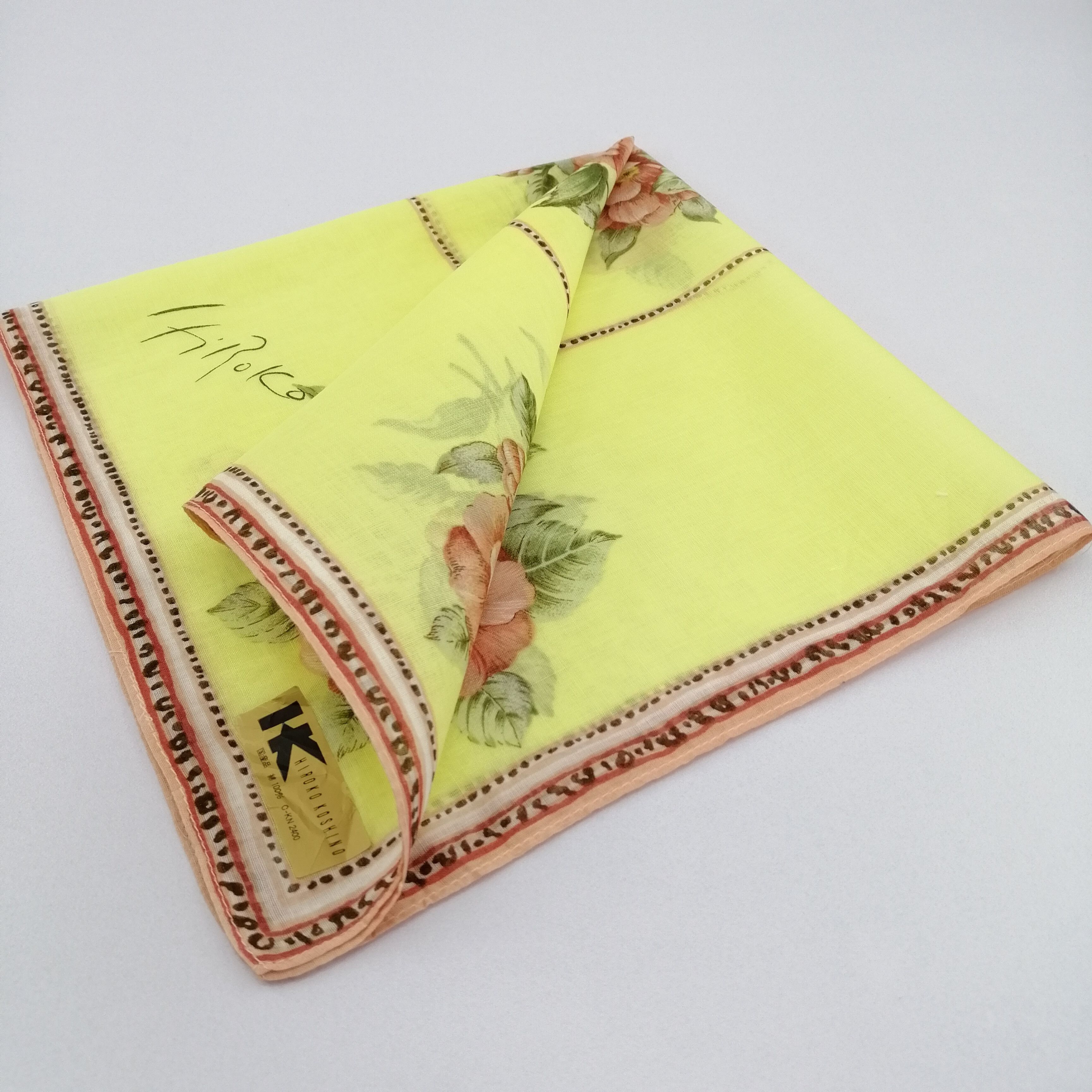 Hiroko Koshino Homme × Japanese Brand × Vintage Hiroko Koshino Handkerchief/Neckerchief/Bandana-KD3088 Size ONE SIZE - 4 Thumbnail