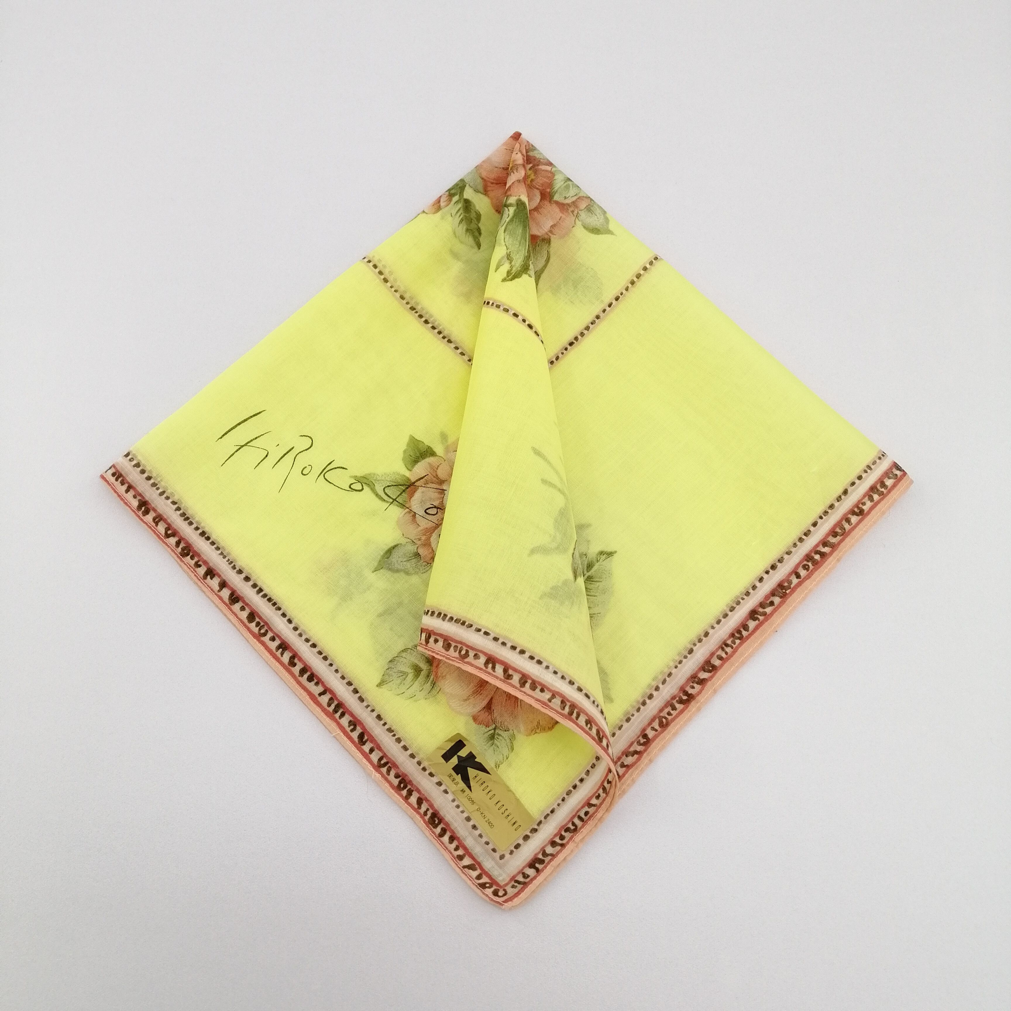 Hiroko Koshino Homme × Japanese Brand × Vintage Hiroko Koshino Handkerchief/Neckerchief/Bandana-KD3088 Size ONE SIZE - 1 Thumbnail