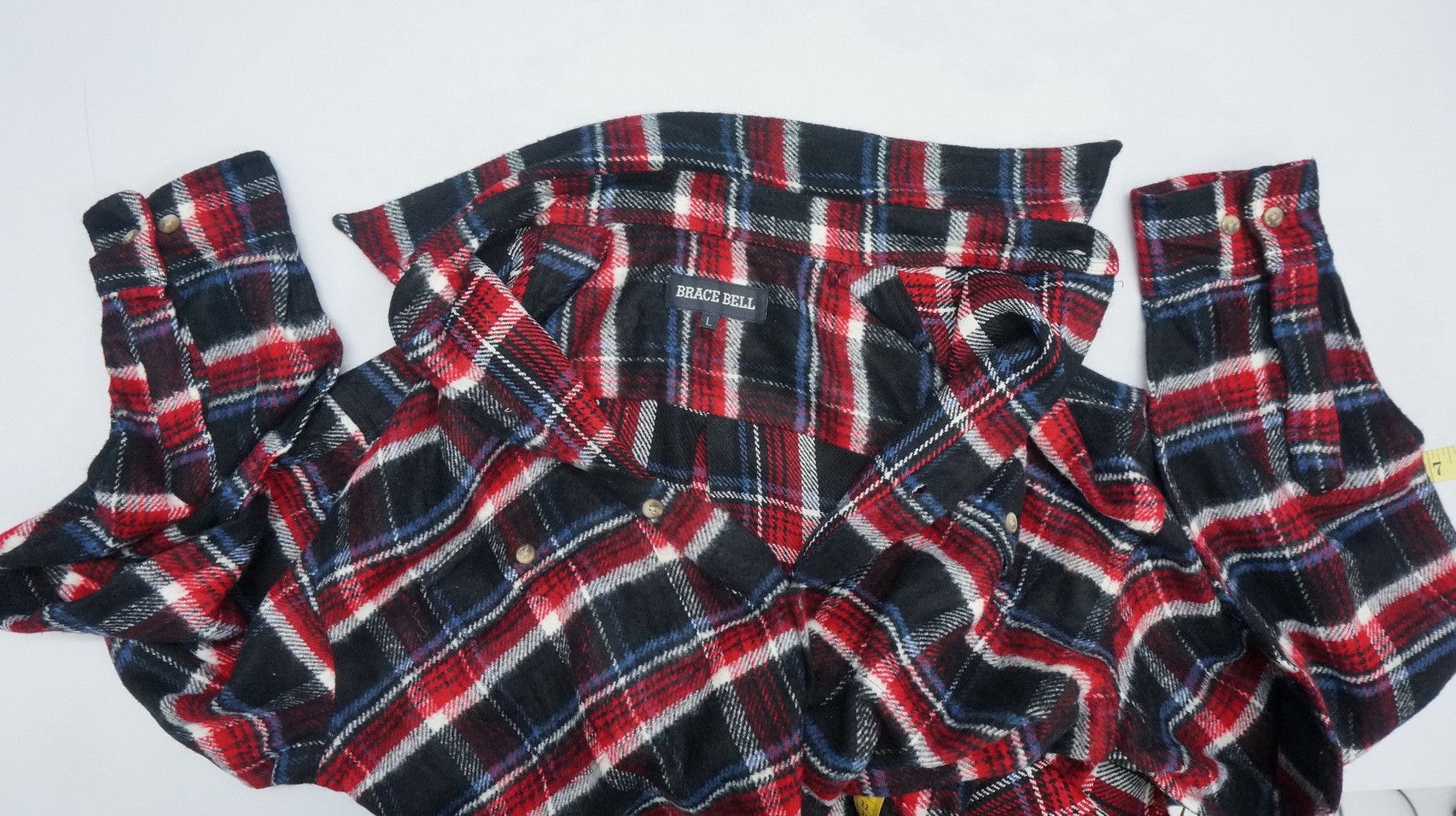 Flannel Vintage BRACE BELL Checkered Flannel Shirt Size US M / EU 48-50 / 2 - 11 Thumbnail