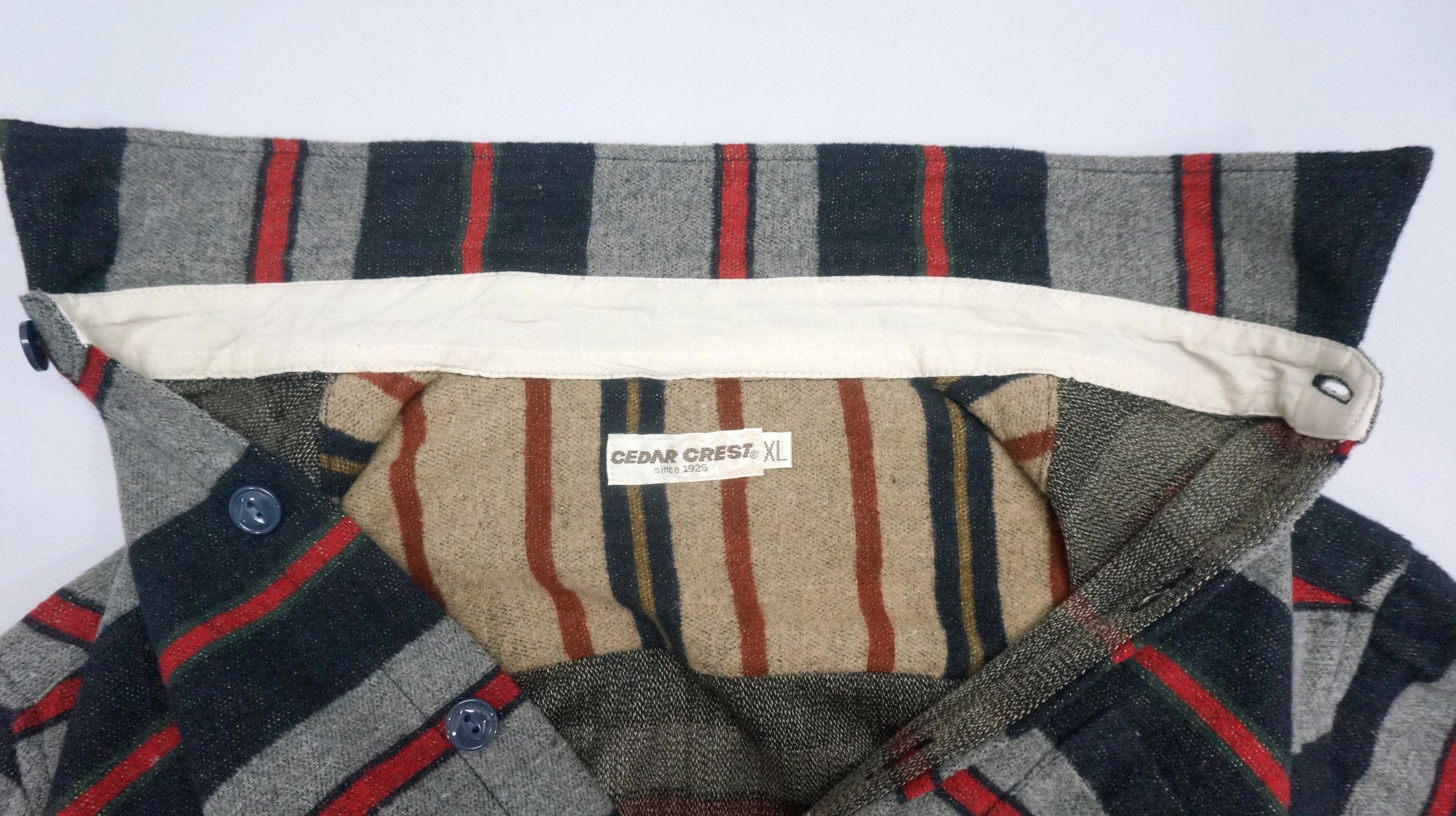 Flannel CEDAR CREST Wool blend Long Sleeve Button Up T-Shirt Size US M / EU 48-50 / 2 - 8 Thumbnail