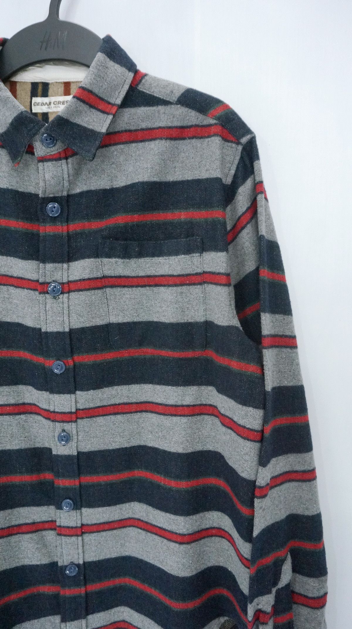 Flannel CEDAR CREST Wool blend Long Sleeve Button Up T-Shirt Size US M / EU 48-50 / 2 - 6 Thumbnail