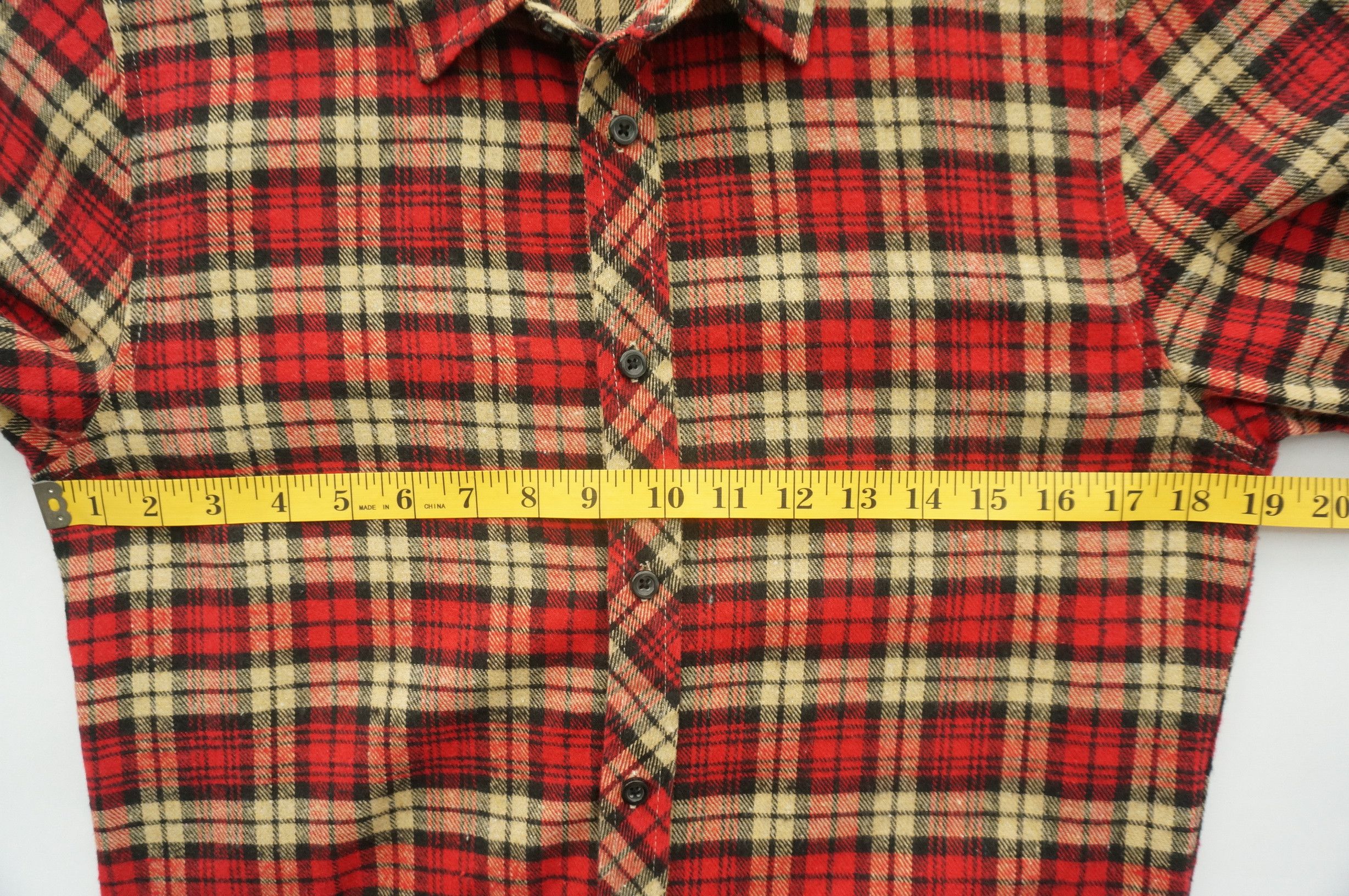 Japanese Brand Vintage GRAND GLOBAL Plaid Tartan Cotton Flannel Shirt Size US S / EU 44-46 / 1 - 8 Thumbnail