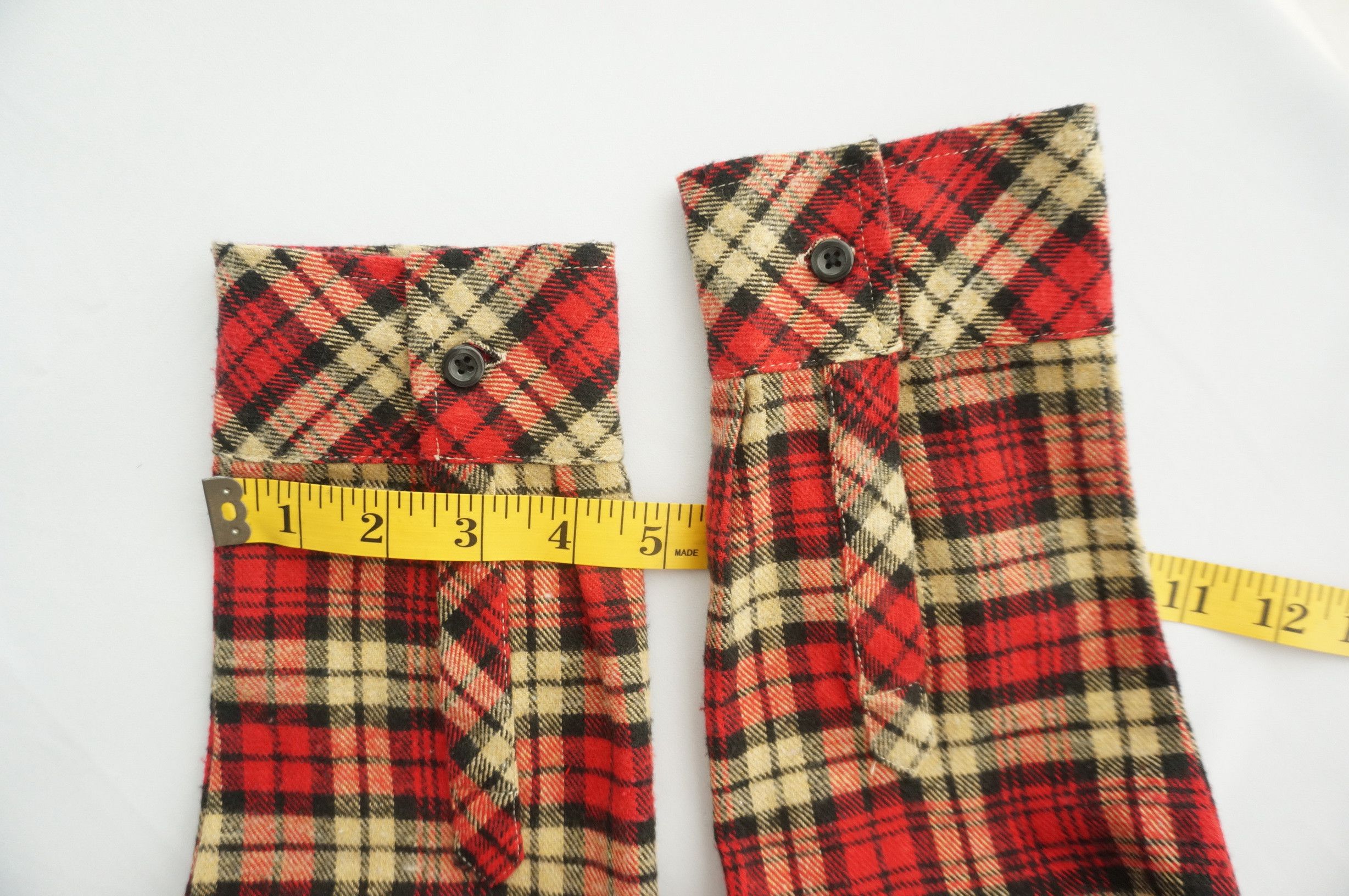 Japanese Brand Vintage GRAND GLOBAL Plaid Tartan Cotton Flannel Shirt Size US S / EU 44-46 / 1 - 9 Thumbnail