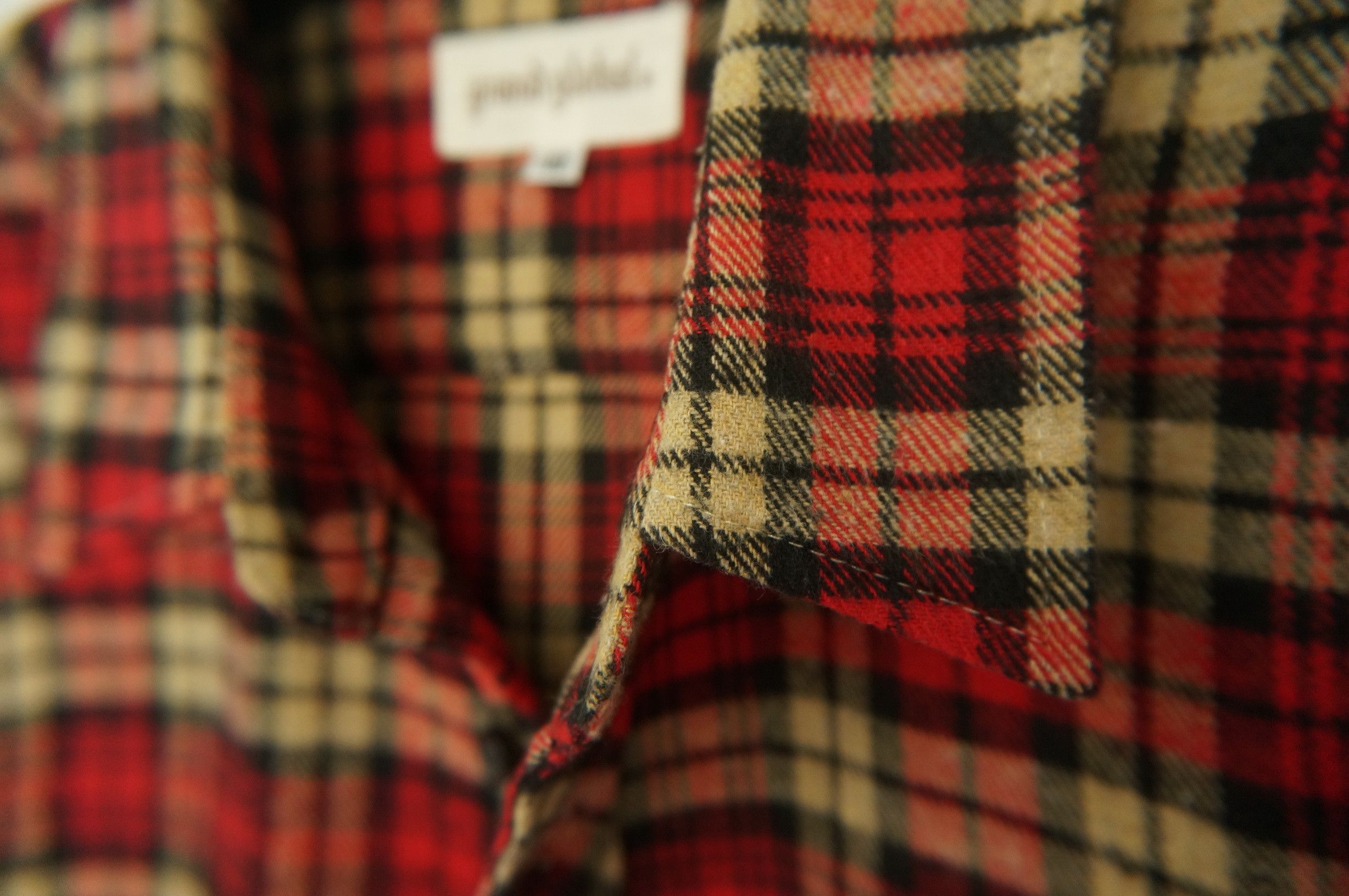 Japanese Brand Vintage GRAND GLOBAL Plaid Tartan Cotton Flannel Shirt Size US S / EU 44-46 / 1 - 6 Thumbnail
