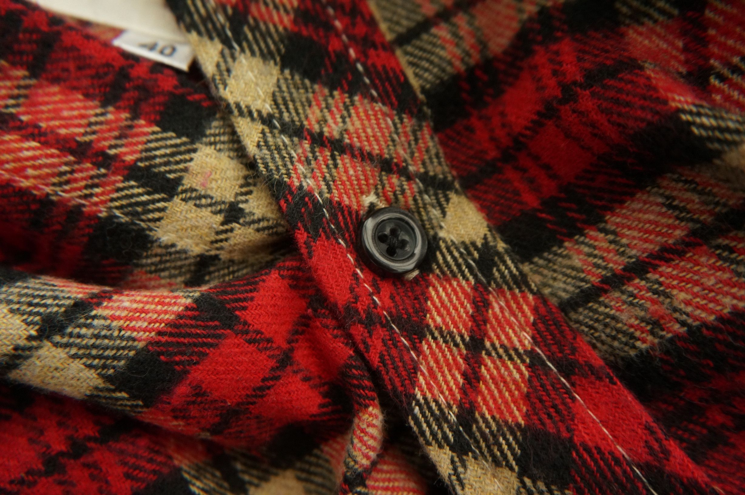 Japanese Brand Vintage GRAND GLOBAL Plaid Tartan Cotton Flannel Shirt Size US S / EU 44-46 / 1 - 14 Thumbnail