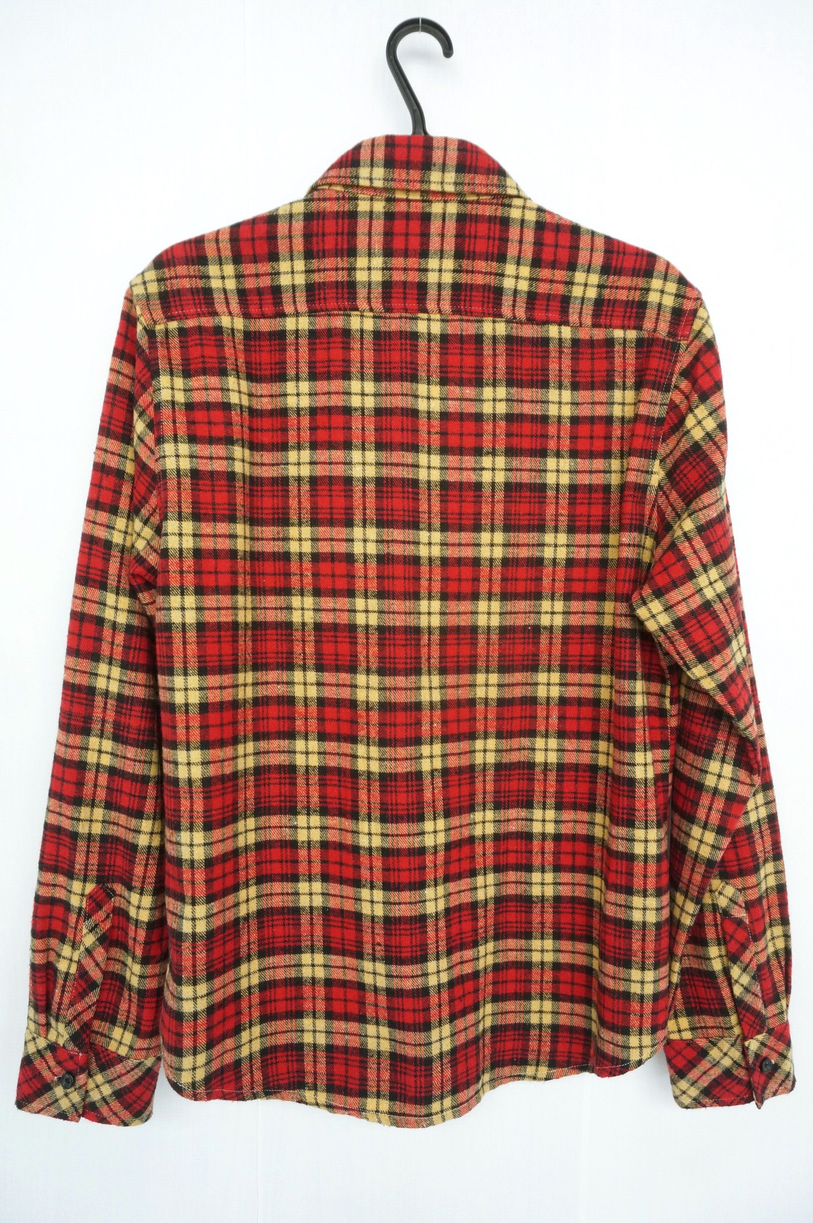 Japanese Brand Vintage GRAND GLOBAL Plaid Tartan Cotton Flannel Shirt Size US S / EU 44-46 / 1 - 3 Thumbnail