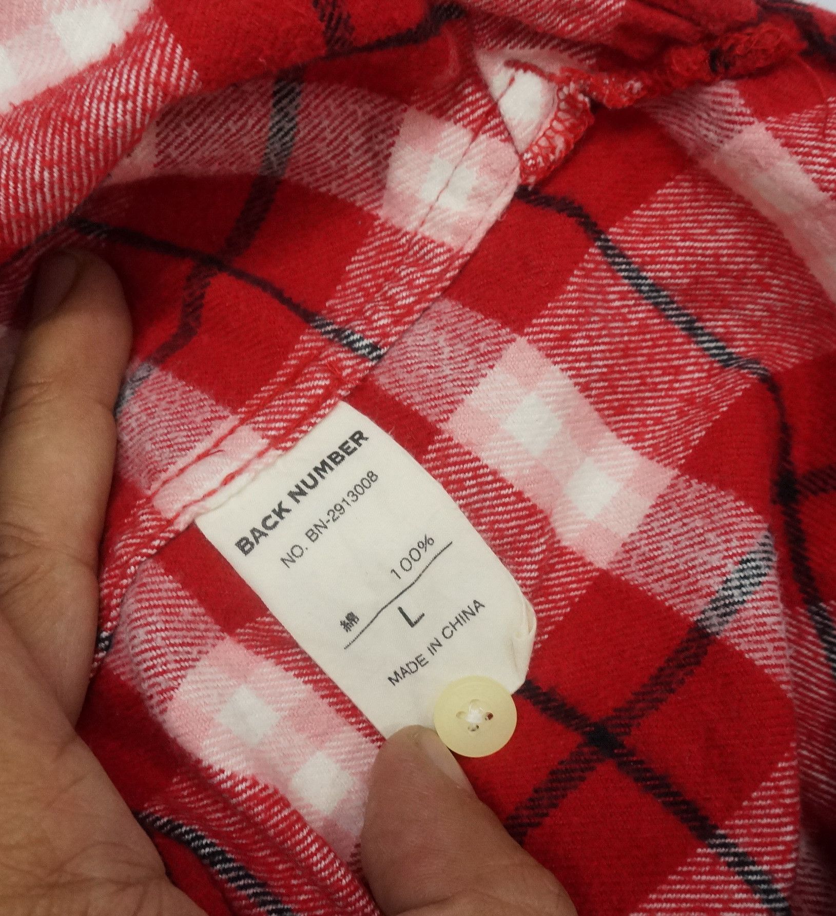 Flannel Vintage Japan BACK NUMBER Plaid Flannel Size US S / EU 44-46 / 1 - 11 Thumbnail