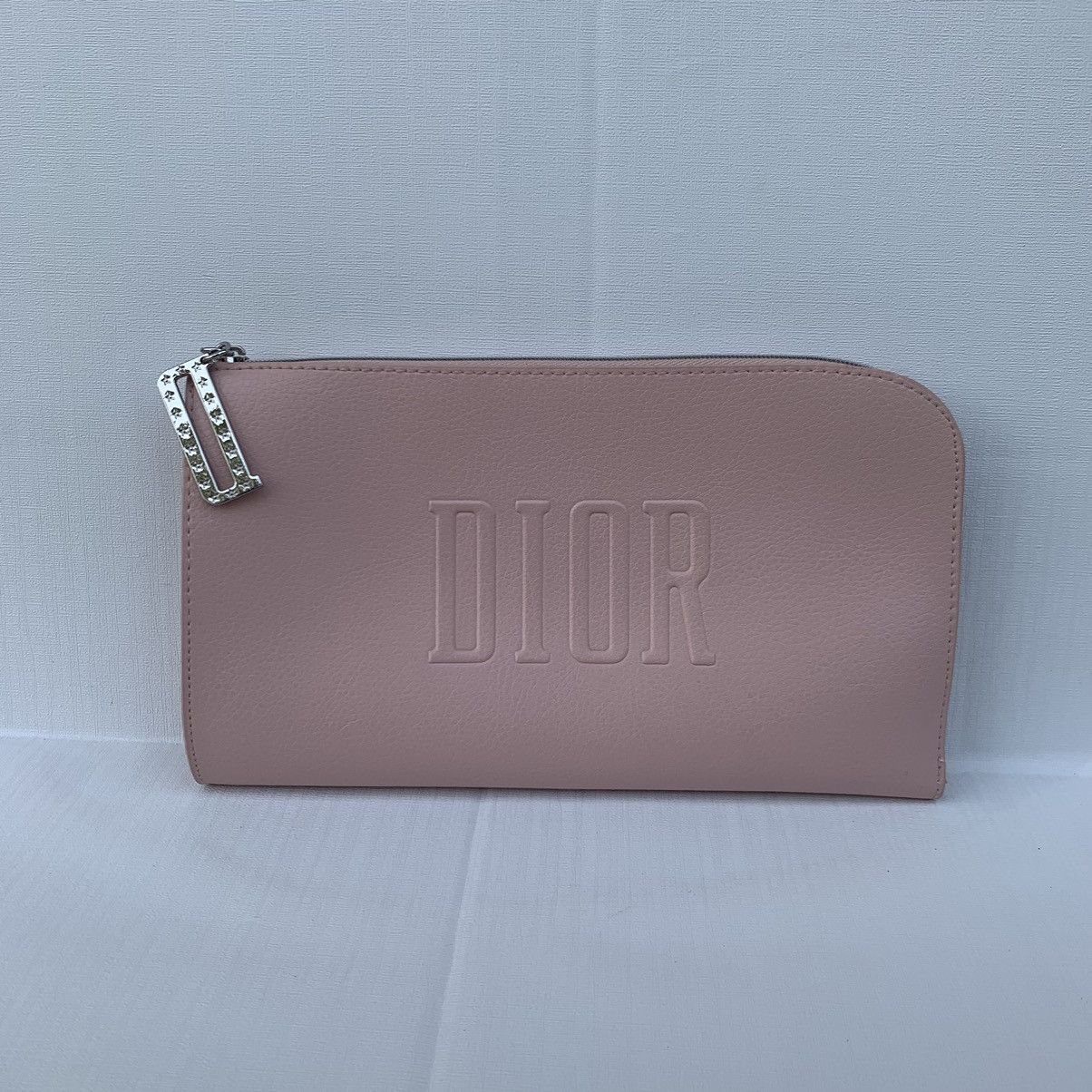 Dior Pouch Bag Zipper Cluth vegan leather