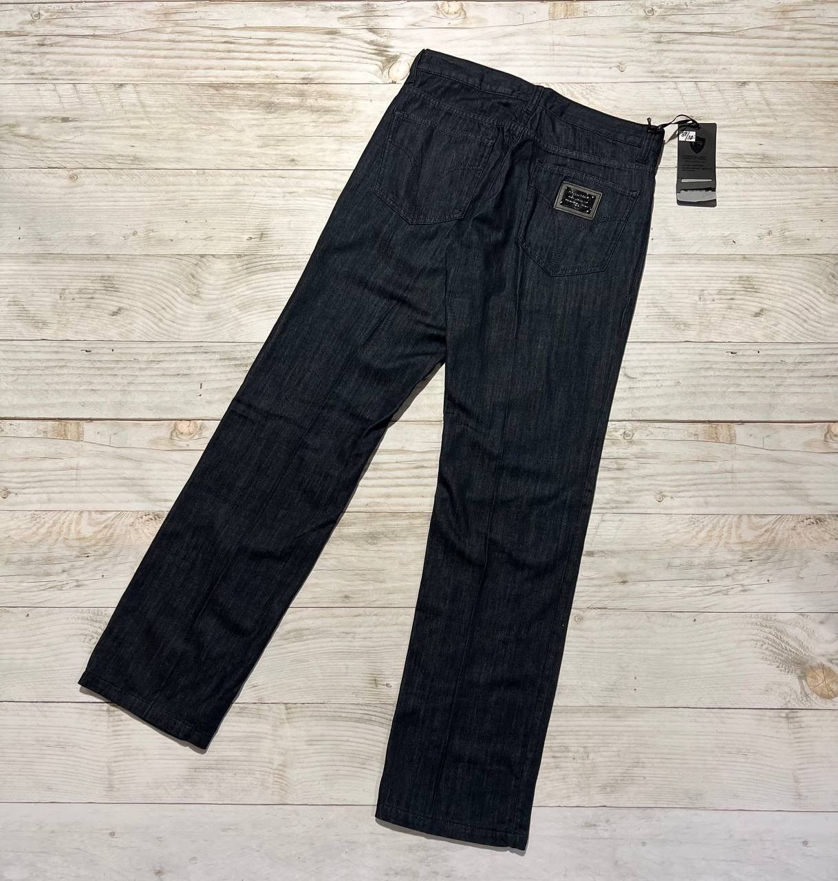 image of New Vintage Dolce Gabbana Denim Jeans Casual Metal Baggy in Blue, Men's (Size 32)