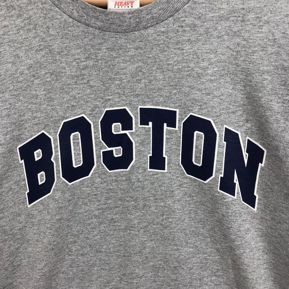 Pick!! Vtg BOSTON Fruit Of The Loom Big Logo Tshirt Pullover