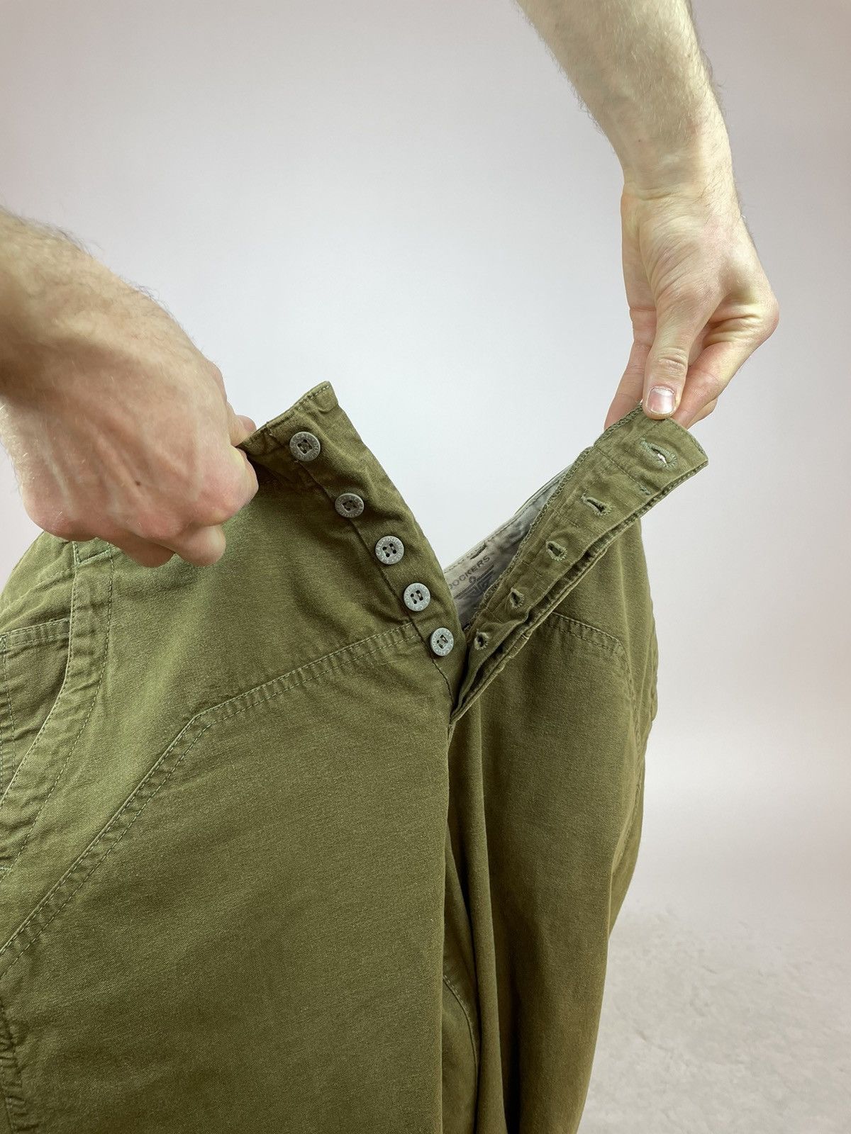 Dockers DOCKERS Khakis Vintage Green Wide legs pants size W34 L36 Size US 34 / EU 50 - 14 Thumbnail