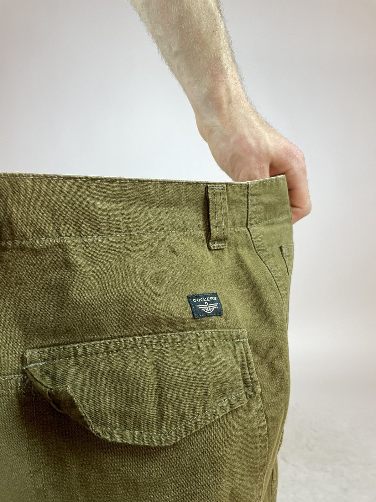 Dockers DOCKERS Khakis Vintage Green Wide legs pants size W34 L36 Size US 34 / EU 50 - 18 Thumbnail