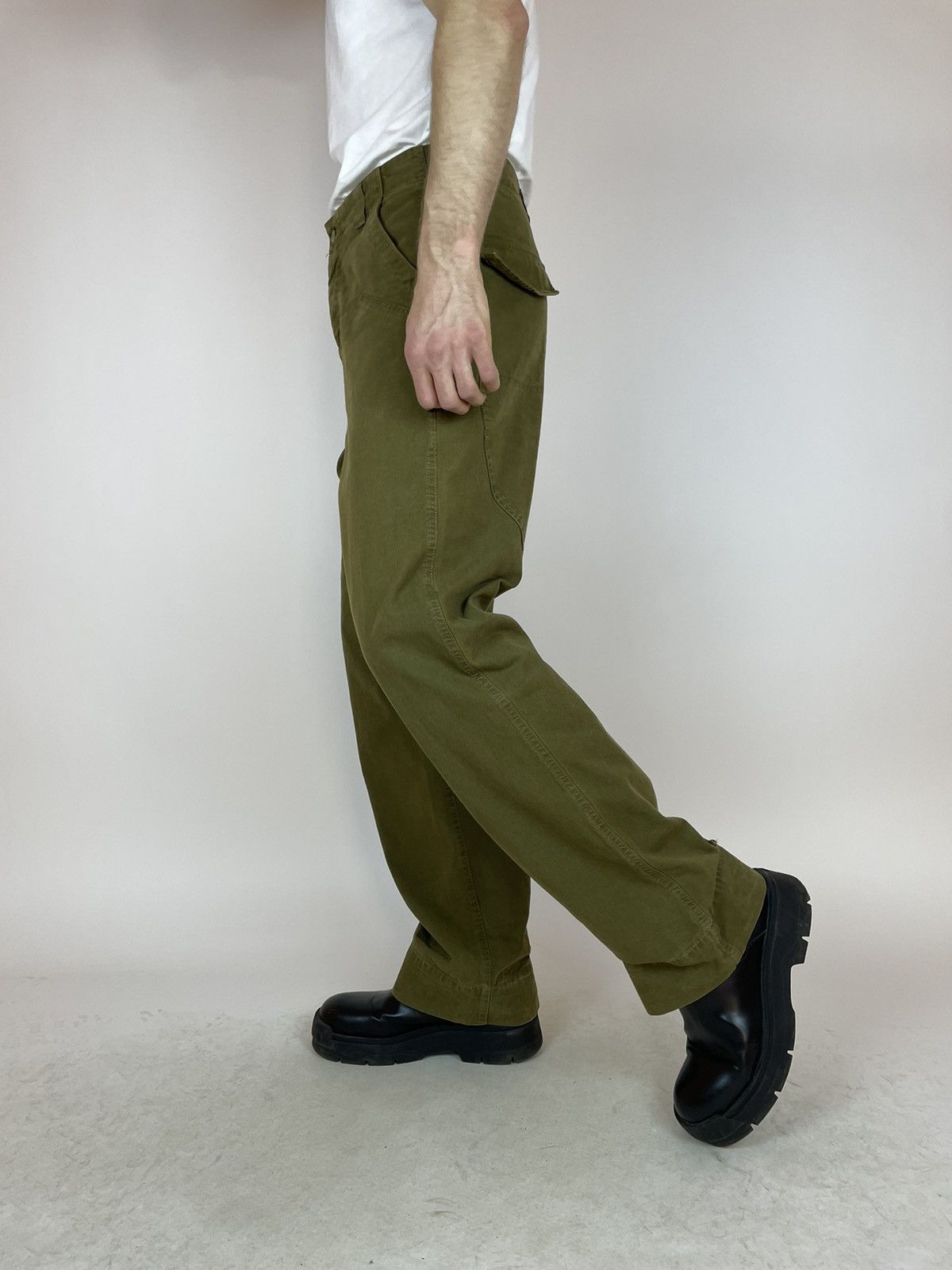 Dockers DOCKERS Khakis Vintage Green Wide legs pants size W34 L36 Size US 34 / EU 50 - 7 Thumbnail