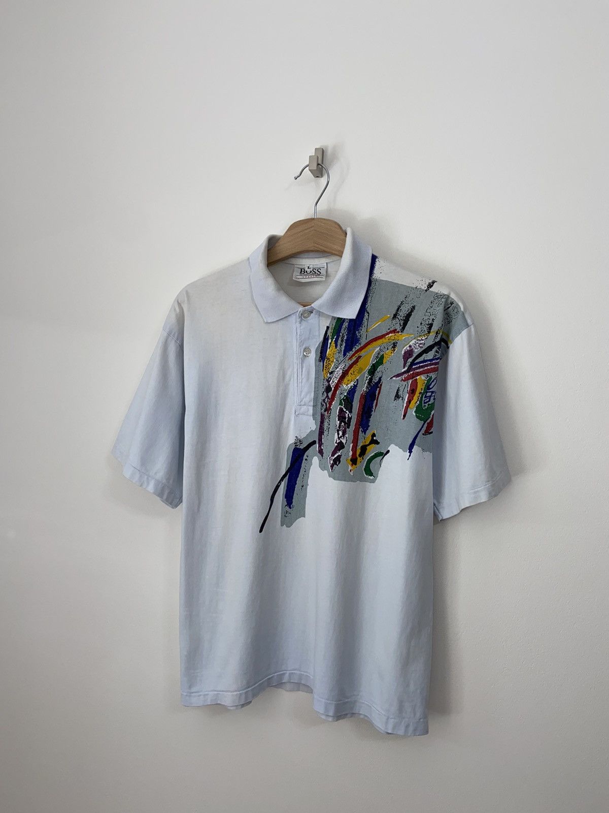 Hugo Boss Hugo Boss Vintage Shirt Te 90’S Size US L / EU 52-54 / 3 - 1 Thumbnail