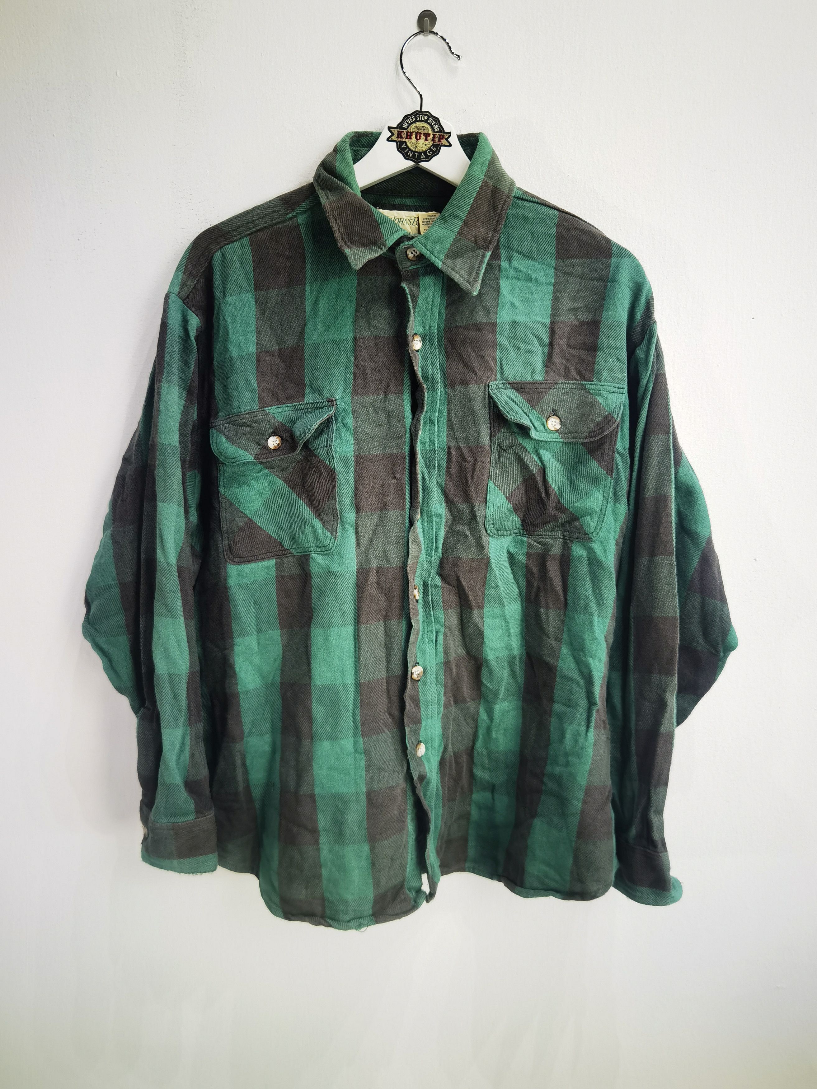 Vintage St John Bay Flannel Button up shirt