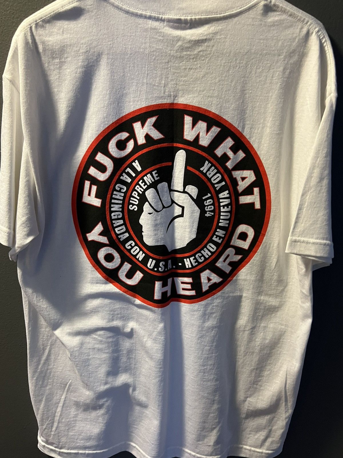 Supreme Supreme Fuck What You Heard Tee Size US L / EU 52-54 / 3 - 7 Thumbnail