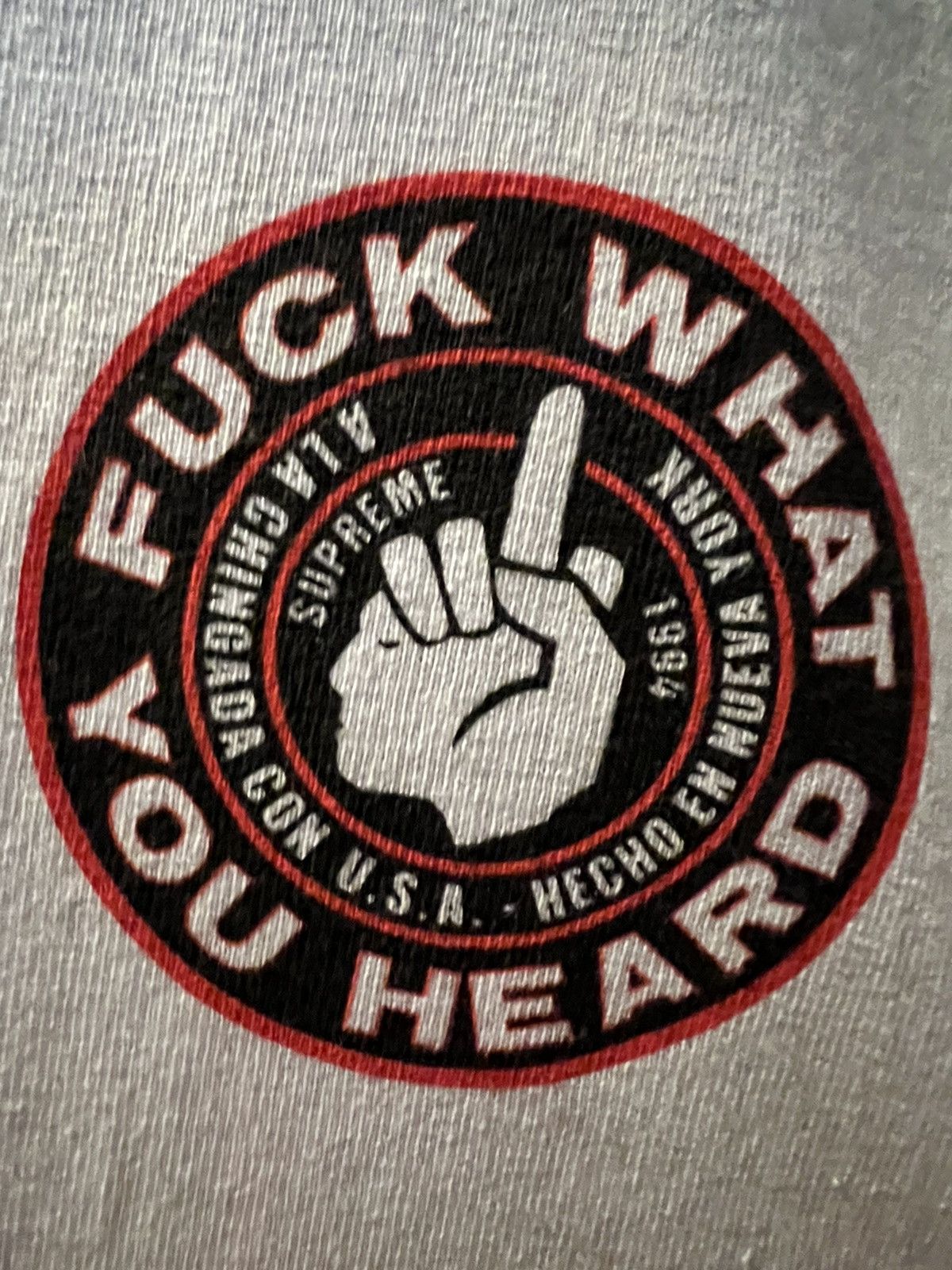 Supreme Supreme Fuck What You Heard Tee Size US L / EU 52-54 / 3 - 1 Thumbnail