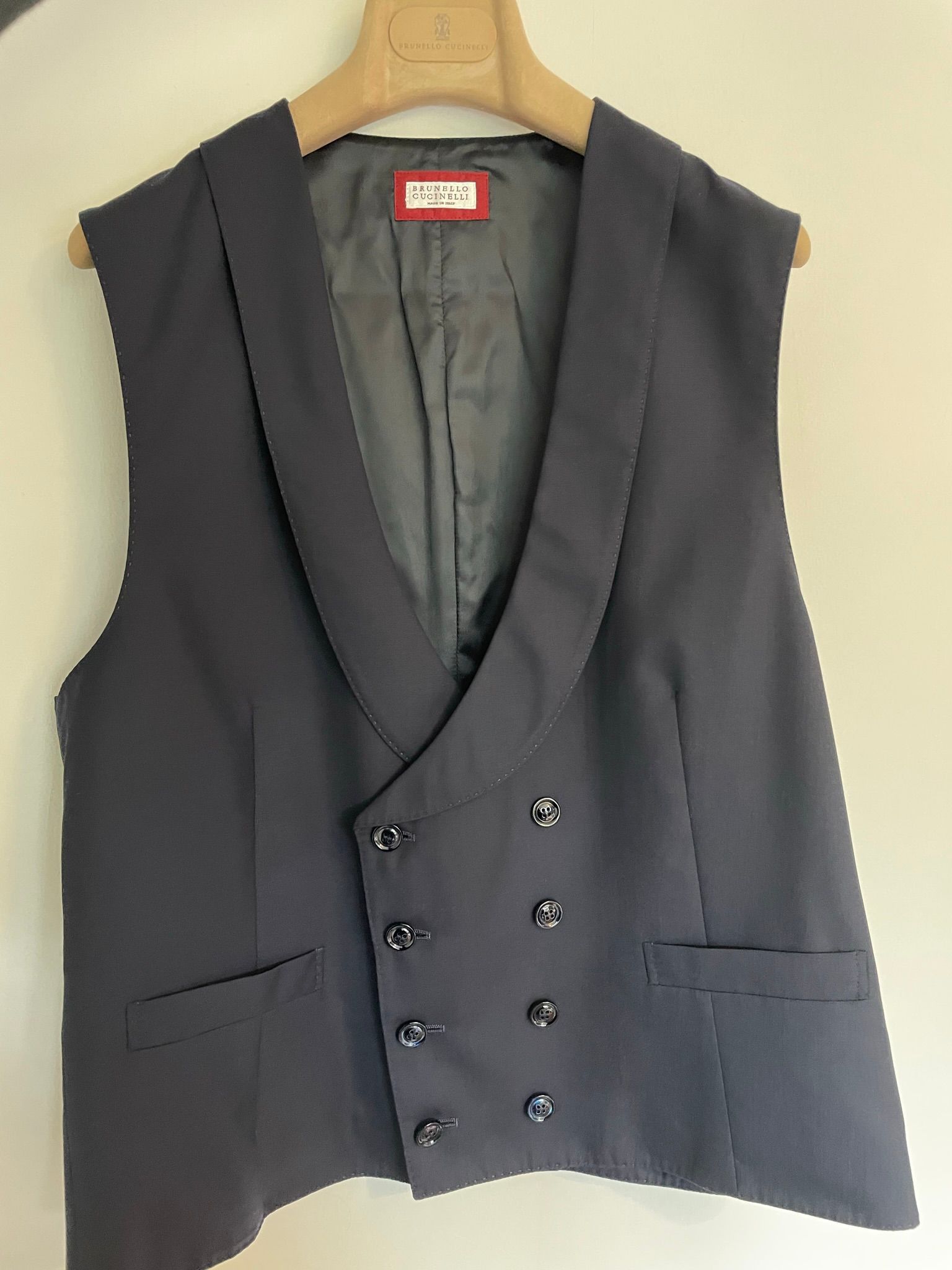 Brunello Cucinelli Brunello Cucinelli Men’s Double-Breasted Vest – (Size 52) Size 52R - 1 Thumbnail