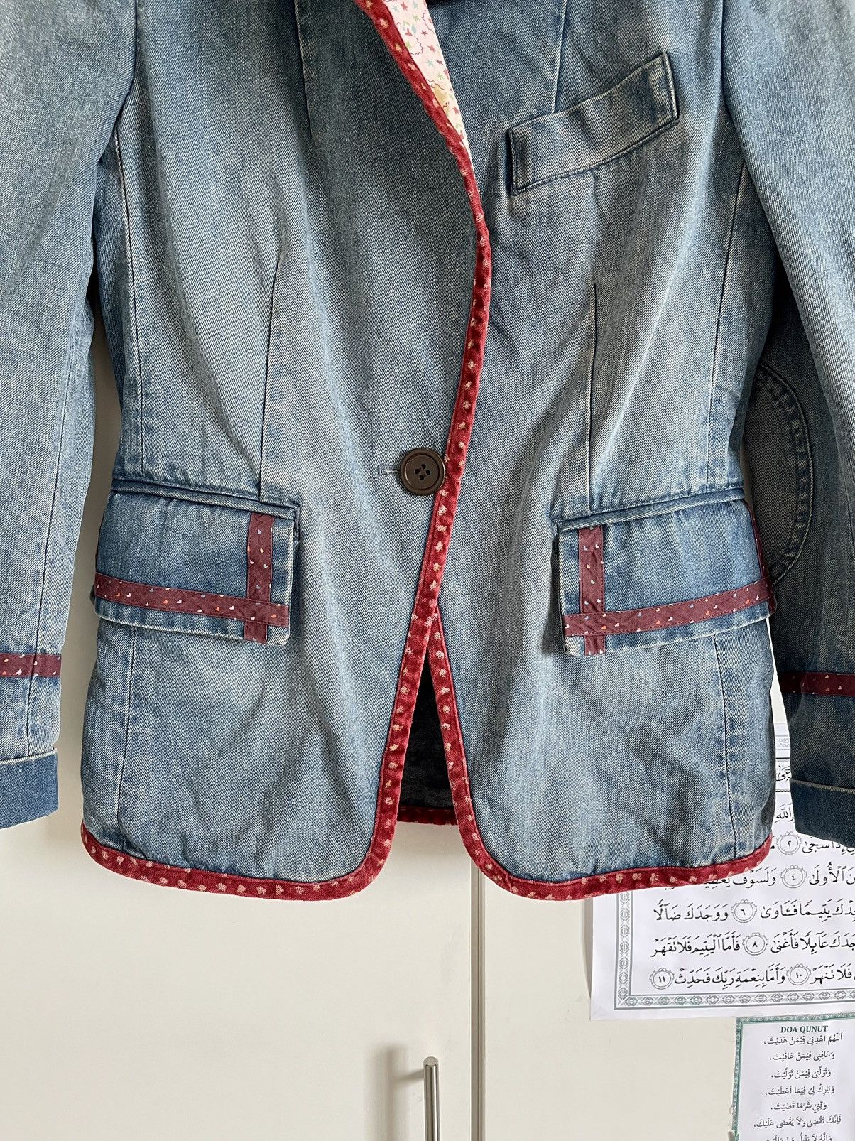 Marc Jacobs × Marc by Marc Jacobs × Vintage VINTAGE RARE MARC JACOBS DENIM FLORAL LINING JACKET/BLAZER Size M / US 6-8 / IT 42-44 - 11 Thumbnail