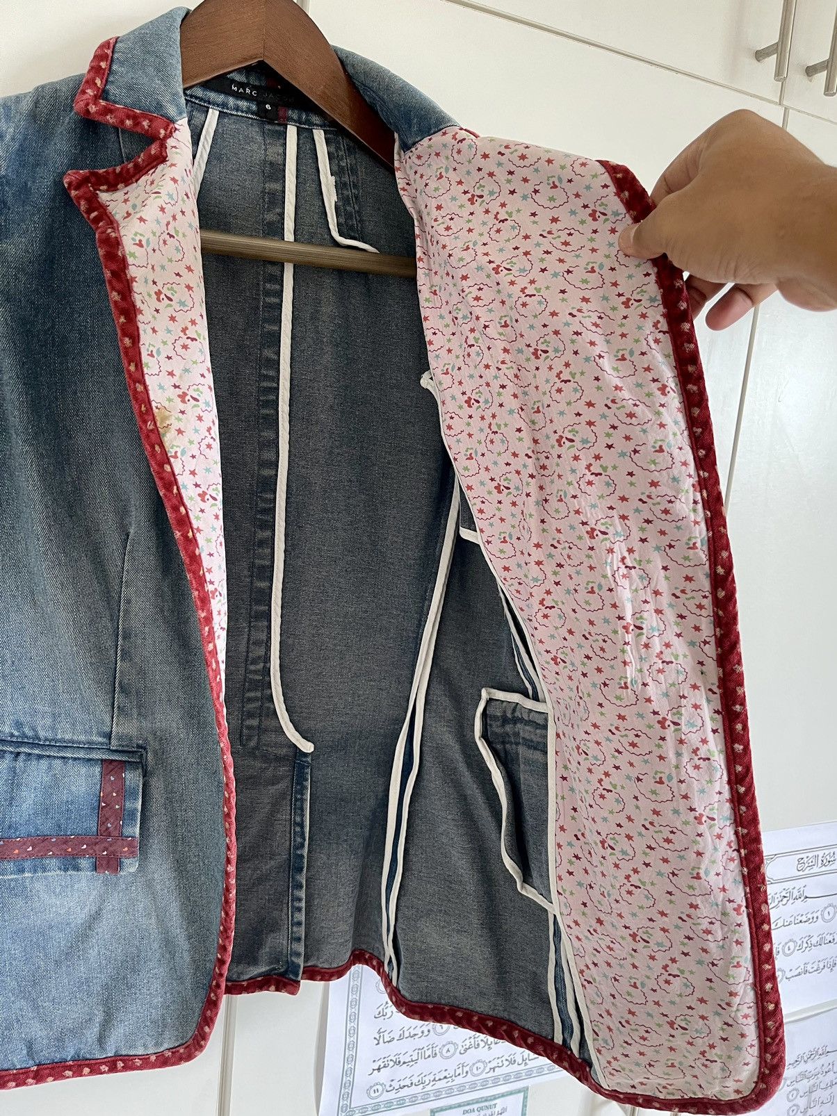 Marc Jacobs × Marc by Marc Jacobs × Vintage VINTAGE RARE MARC JACOBS DENIM FLORAL LINING JACKET/BLAZER Size M / US 6-8 / IT 42-44 - 13 Thumbnail