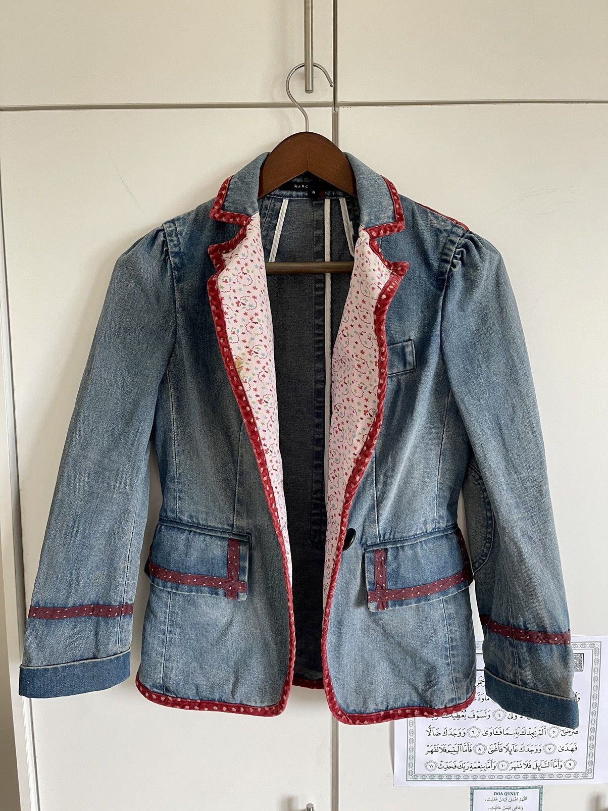 Marc Jacobs × Marc by Marc Jacobs × Vintage VINTAGE RARE MARC JACOBS DENIM FLORAL LINING JACKET/BLAZER Size M / US 6-8 / IT 42-44 - 12 Thumbnail