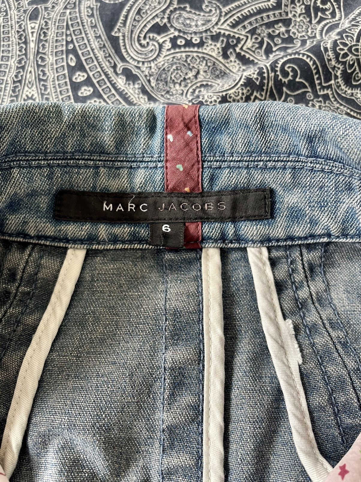 Marc Jacobs × Marc by Marc Jacobs × Vintage VINTAGE RARE MARC JACOBS DENIM FLORAL LINING JACKET/BLAZER Size M / US 6-8 / IT 42-44 - 20 Thumbnail