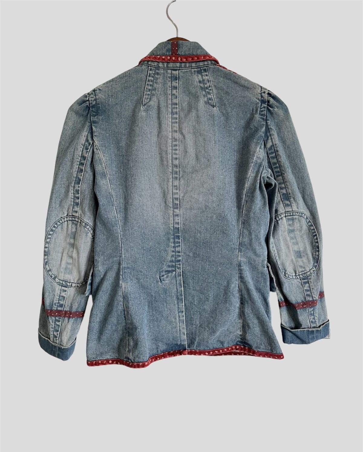 Marc Jacobs × Marc by Marc Jacobs × Vintage VINTAGE RARE MARC JACOBS DENIM FLORAL LINING JACKET/BLAZER Size M / US 6-8 / IT 42-44 - 5 Thumbnail