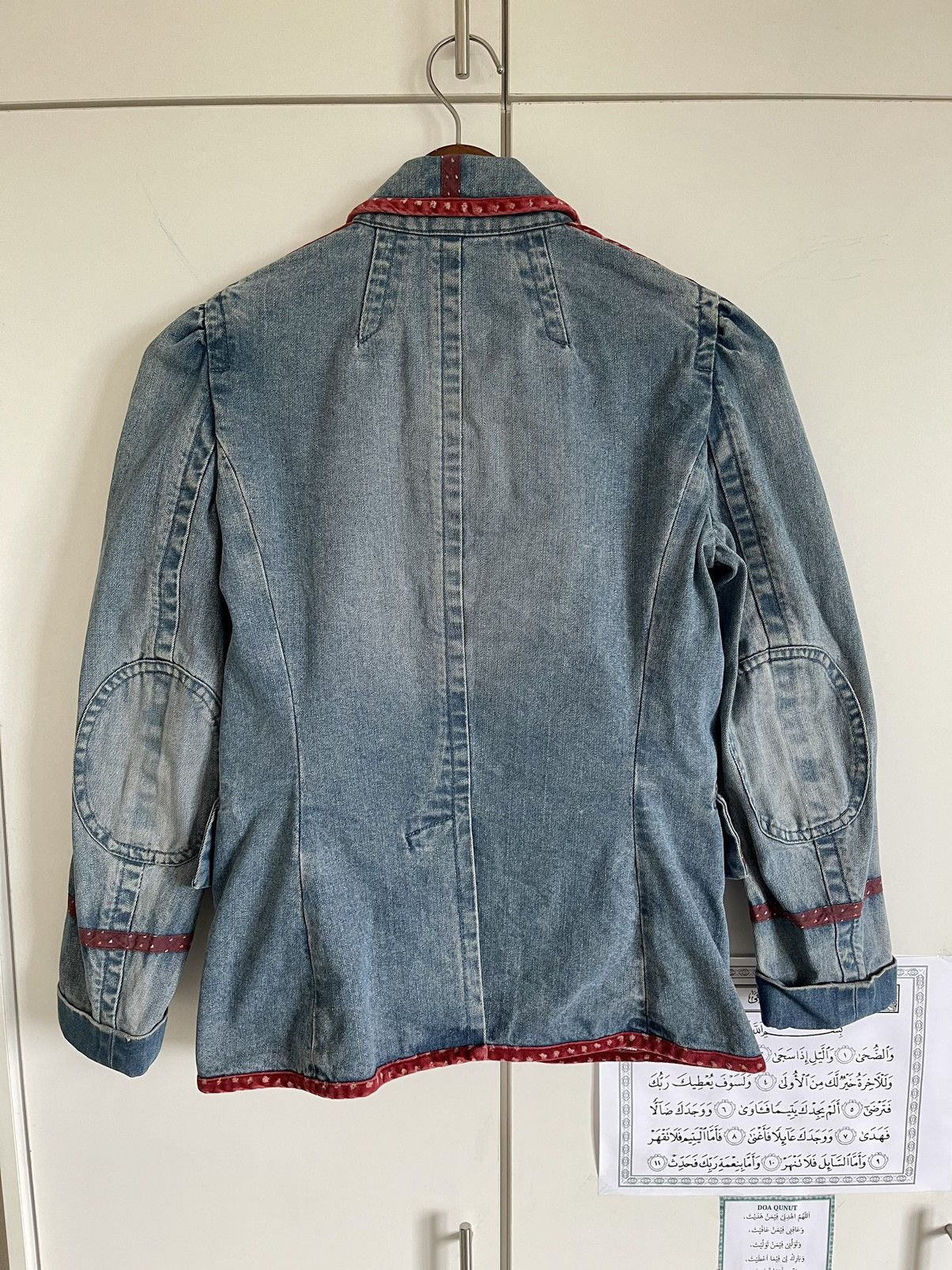 Marc Jacobs × Marc by Marc Jacobs × Vintage VINTAGE RARE MARC JACOBS DENIM FLORAL LINING JACKET/BLAZER Size M / US 6-8 / IT 42-44 - 16 Thumbnail