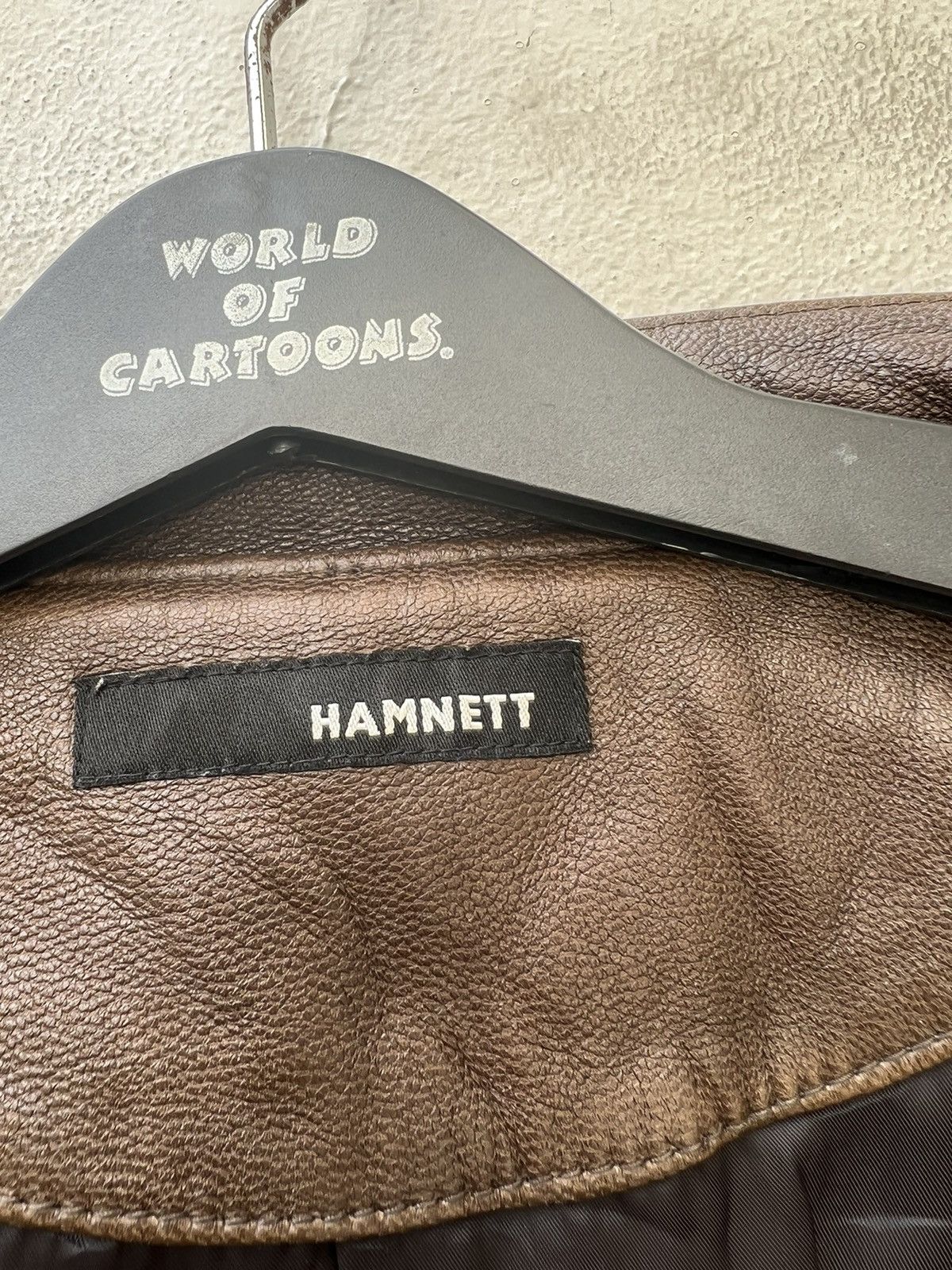 Katharine Hamnett London HAMNETT Nehru Collar Goat Skin Fade Patina Leather Jacket Size US S / EU 44-46 / 1 - 20 Thumbnail