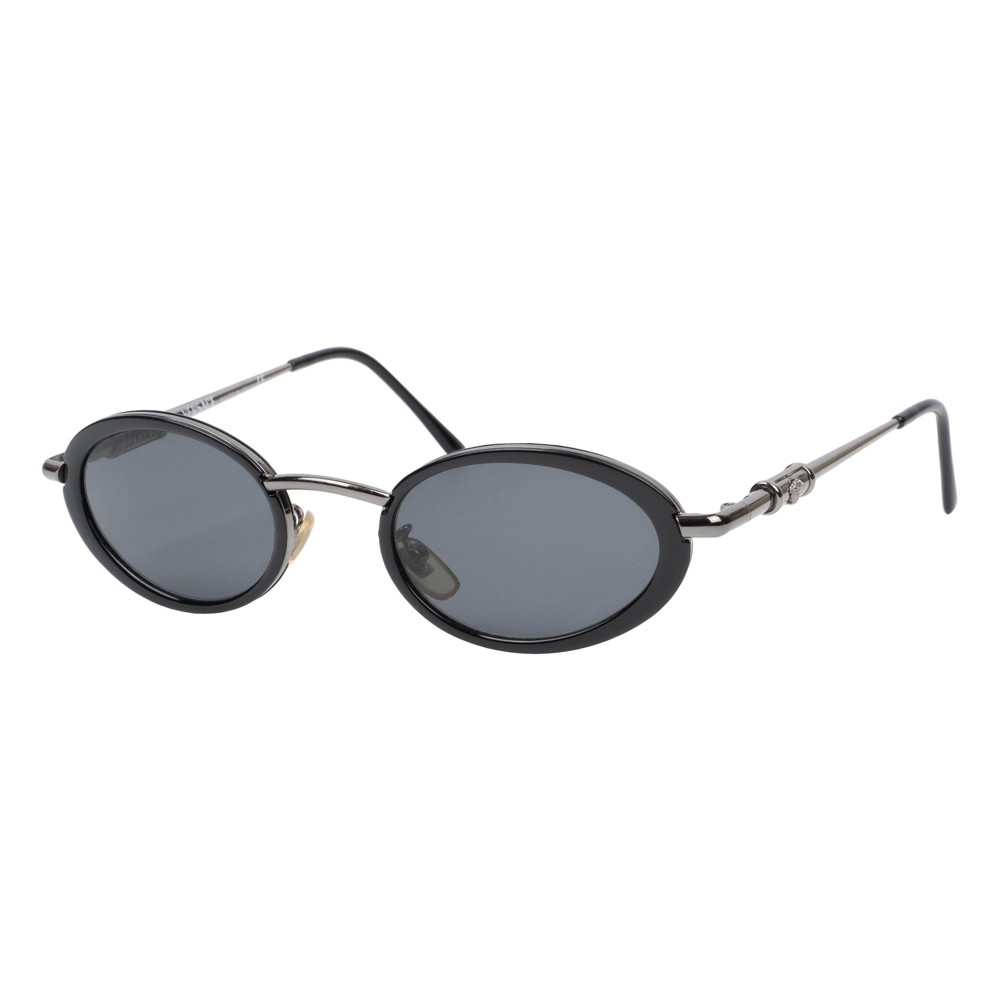 image of Versace Medusa Leon Sunglasses in Silver, Men's