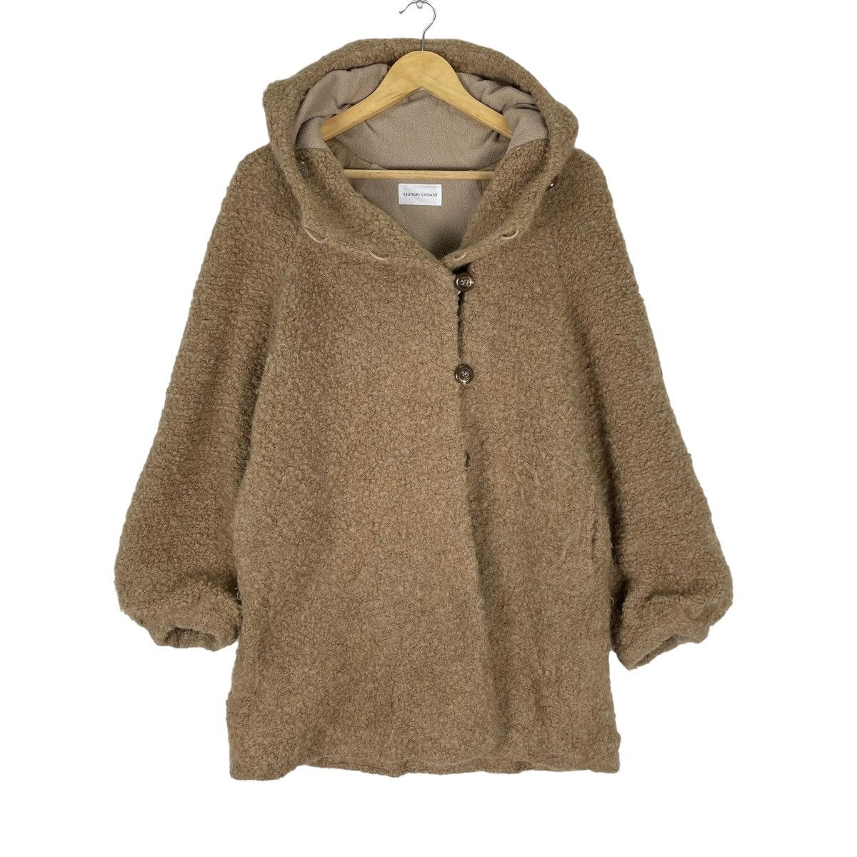 Issey Miyake × Tsumori Chisato ❄️TSUMORI CHISATO IS HOODIE DEEP PILE BUTTON JACKET Size M / US 6-8 / IT 42-44 - 1 Thumbnail