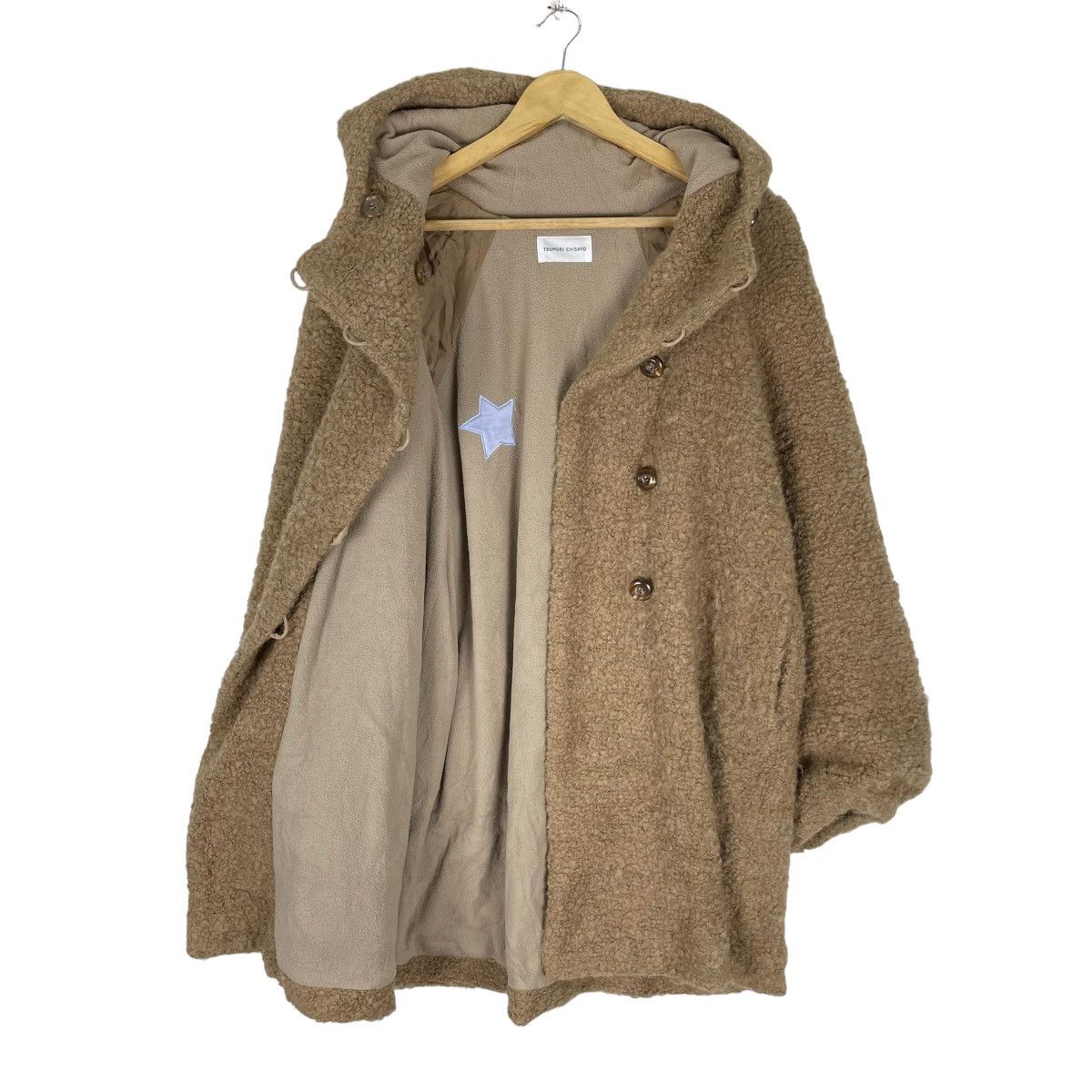 Issey Miyake × Tsumori Chisato ❄️TSUMORI CHISATO IS HOODIE DEEP PILE BUTTON JACKET Size M / US 6-8 / IT 42-44 - 6 Thumbnail