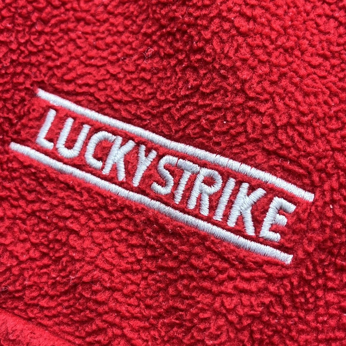 Japanese Brand × Vintage Lucky Strike Racing Fleece Sweater Japanese Size US L / EU 52-54 / 3 - 6 Thumbnail