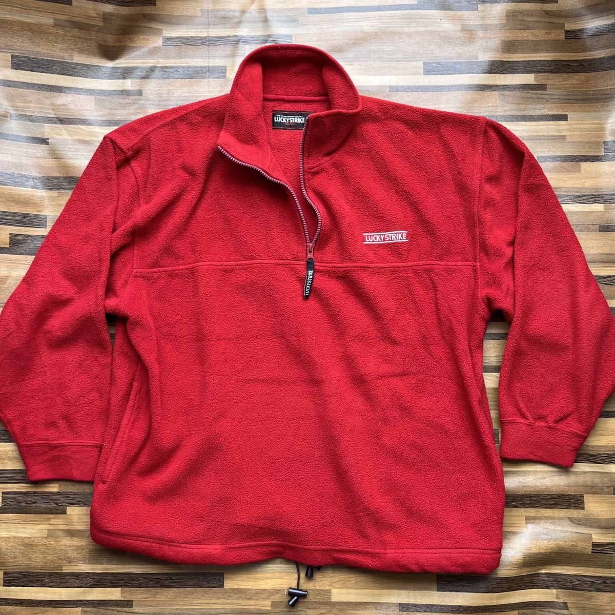 Japanese Brand × Vintage Lucky Strike Racing Fleece Sweater Japanese Size US L / EU 52-54 / 3 - 12 Thumbnail