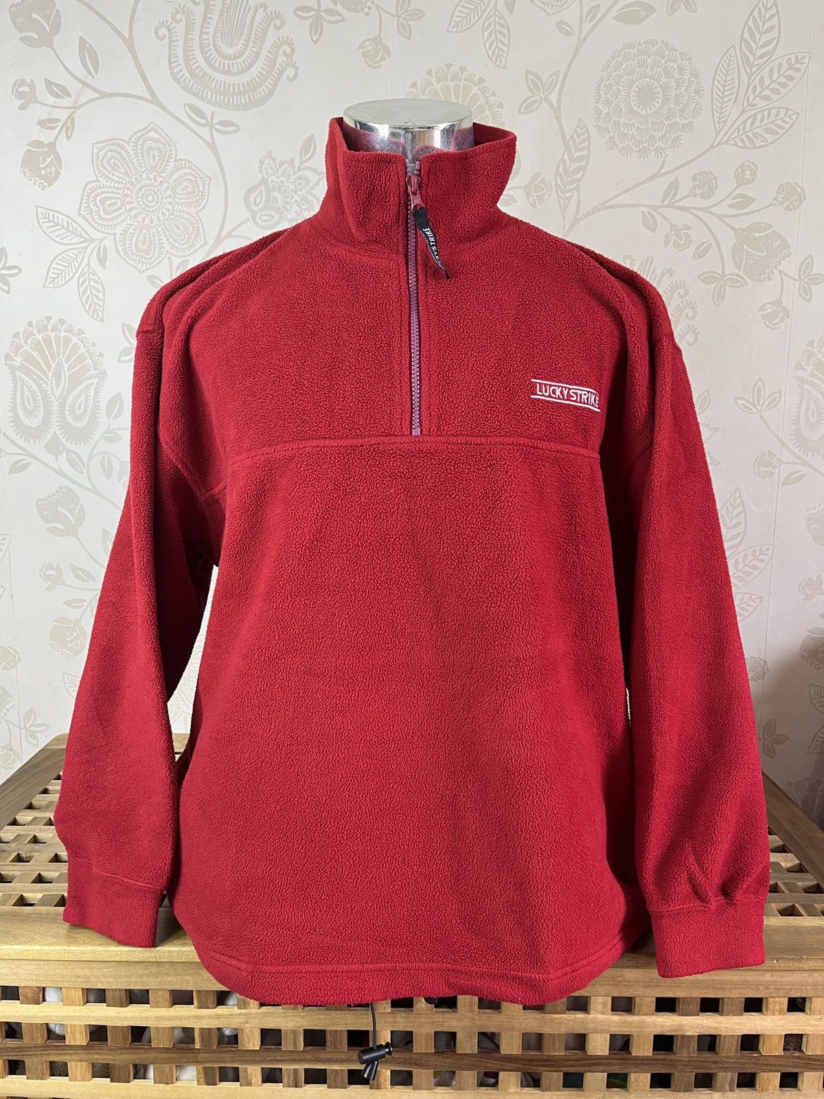 Japanese Brand × Vintage Lucky Strike Racing Fleece Sweater Japanese Size US L / EU 52-54 / 3 - 1 Thumbnail