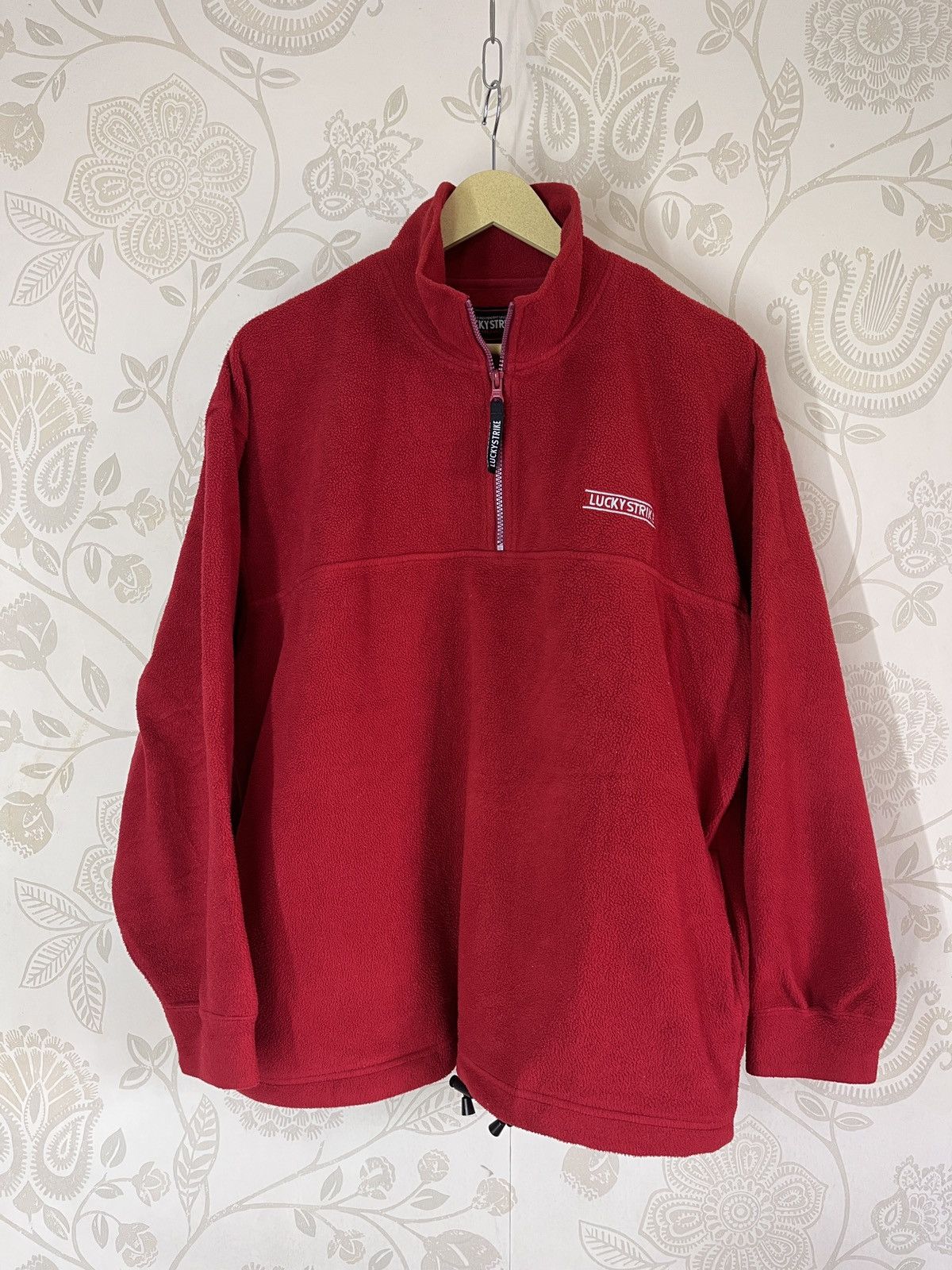 Japanese Brand × Vintage Lucky Strike Racing Fleece Sweater Japanese Size US L / EU 52-54 / 3 - 13 Thumbnail