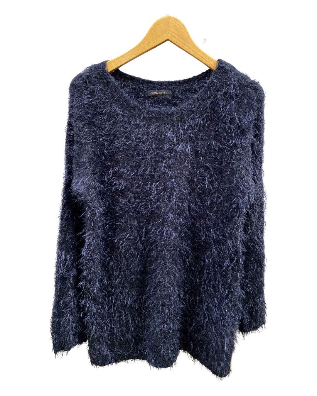 Issey Miyake × Japanese Brand Japanese Brand Shiny Ripple Fuzzy Mohair Knit Sweater Size US M / EU 48-50 / 2 - 1 Thumbnail