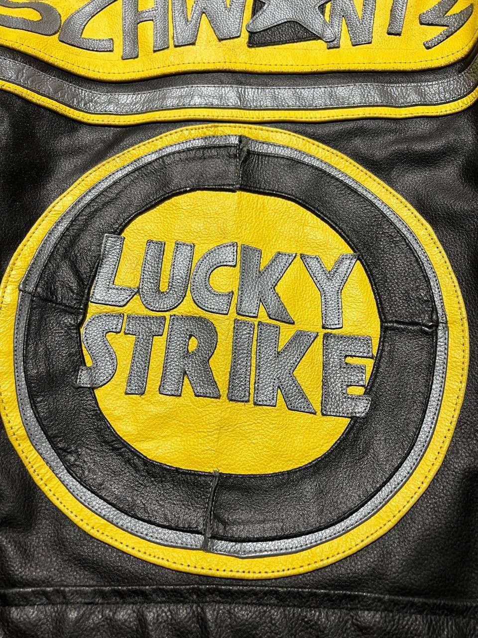 Vintage Vintage Lucky Strike Racing Biker Leather Jacket Motorcycle Size US S / EU 44-46 / 1 - 17 Thumbnail