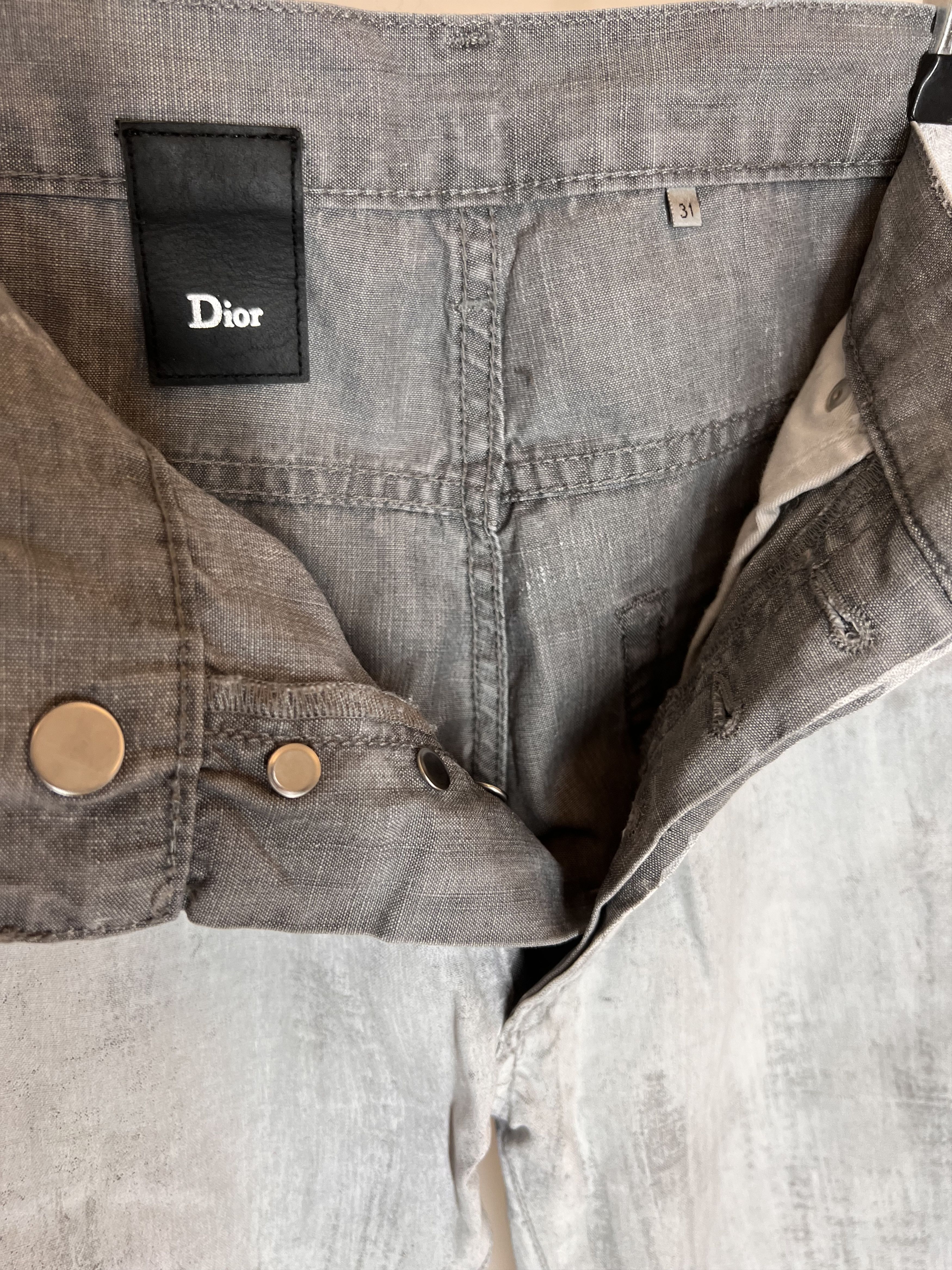 Dior Dior Homme by Hedi Slimane Painted Jeans SS07 Size US 31 - 3 Thumbnail