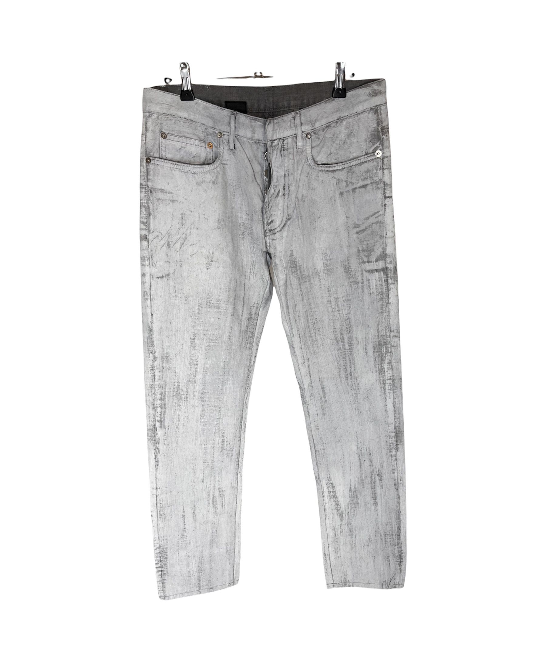 Dior Dior Homme by Hedi Slimane Painted Jeans SS07 Size US 31 - 1 Thumbnail