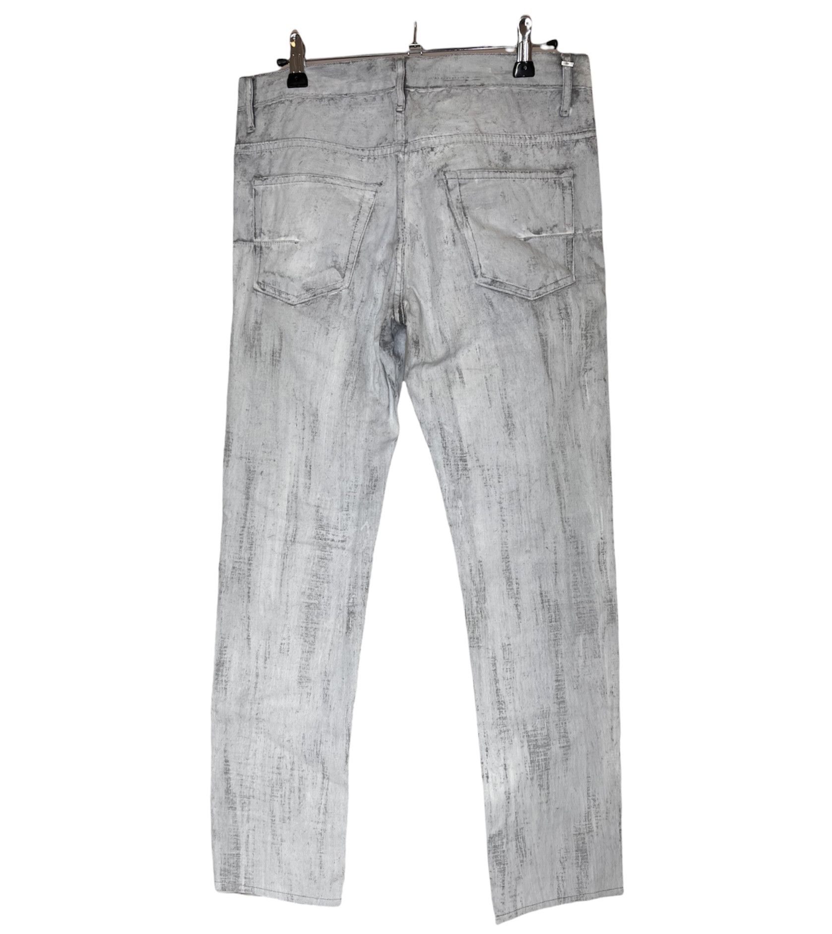 Dior Dior Homme by Hedi Slimane Painted Jeans SS07 Size US 31 - 2 Thumbnail