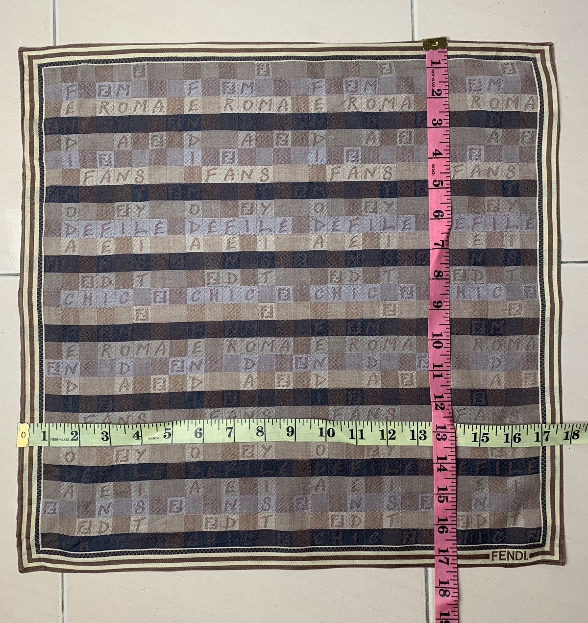 Vintage Fendi Handkerchief Pocketsquares Size ONE SIZE - 8 Thumbnail