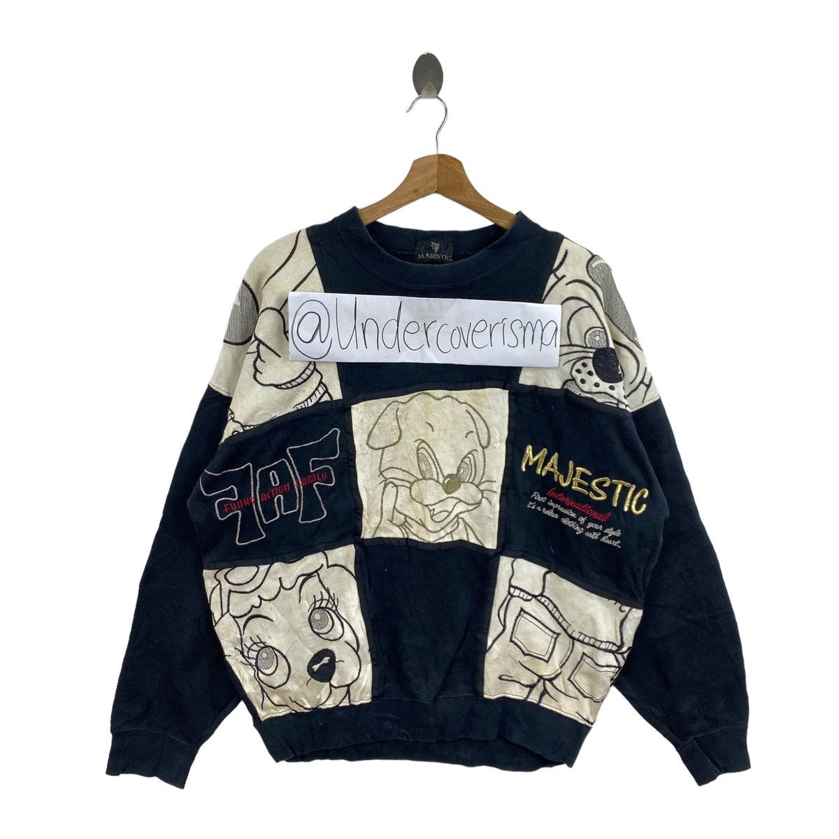 Japanese Brand × Majestic MAJESTIC Japan Brand Funky Action Family Embroidered Design Size US XL / EU 56 / 4 - 1 Thumbnail