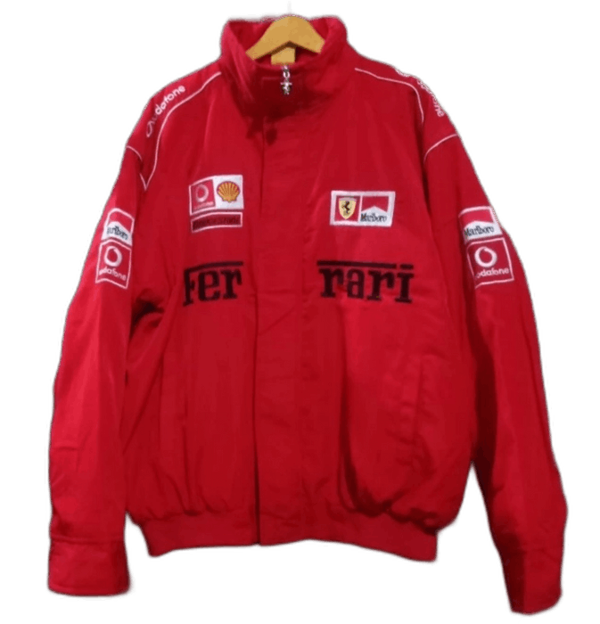 Ferrari Vintage Ferrari F1 Michael Schumacher Marlboro Bomber Jacket ...