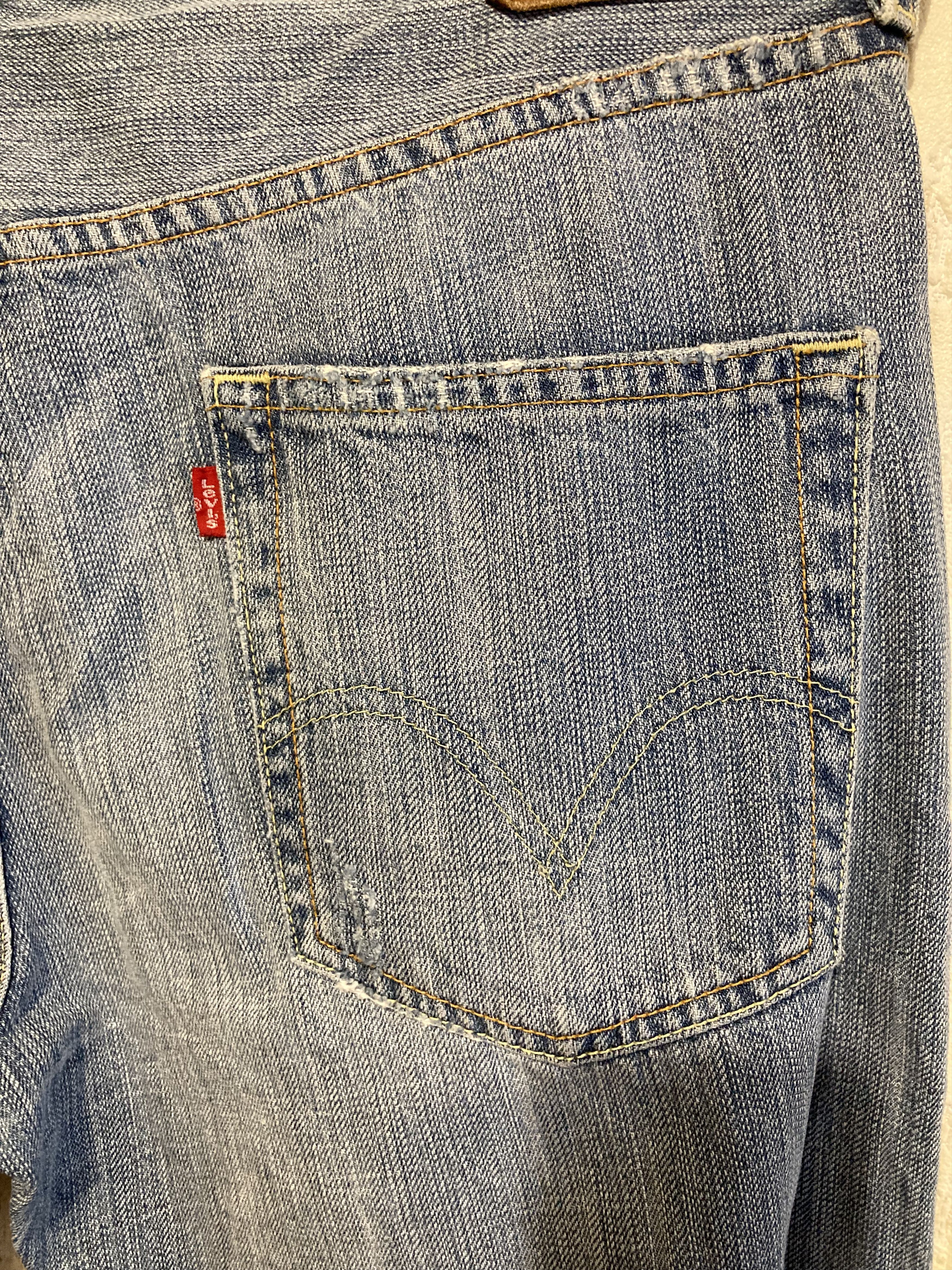 Levi's Vintage Clothing Levi's 501Distressed Selvage Denim Capital E Made in USA Size US 31 - 3 Thumbnail