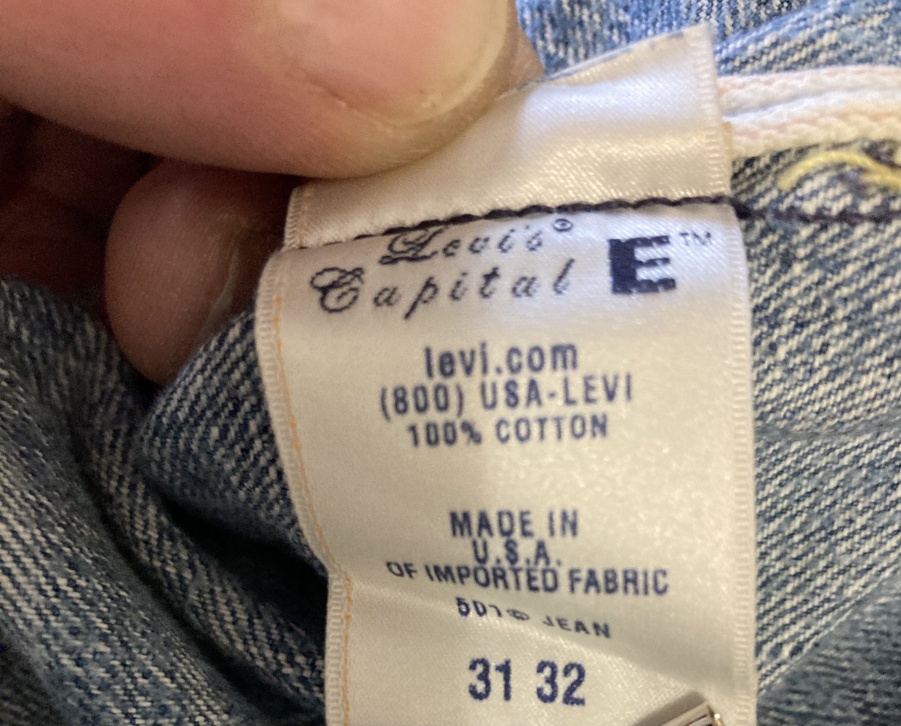 Levi's Vintage Clothing Levi's 501Distressed Selvage Denim Capital E Made in USA Size US 31 - 7 Thumbnail