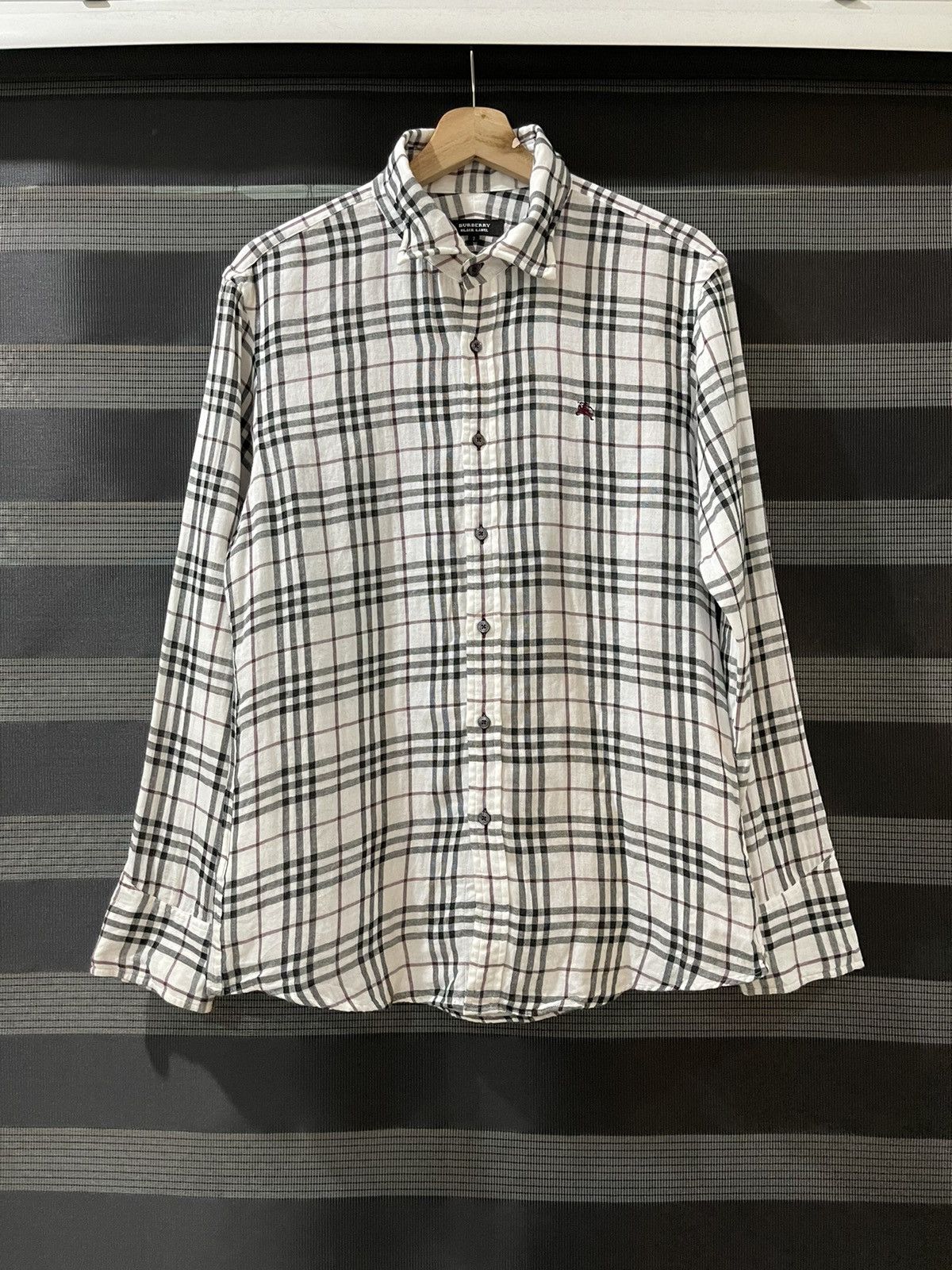 image of Grailedog Burberry’S Edition “Kamakura” B/d Shirt in Nova Check, Men's (Size Medium)