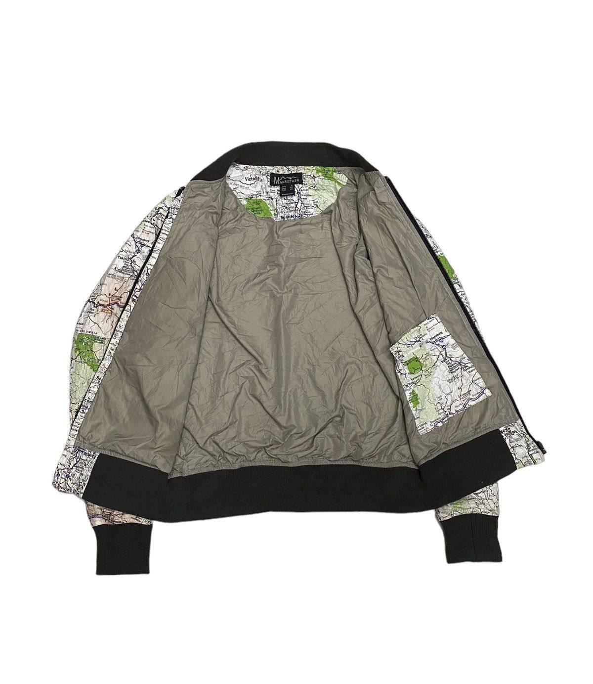 Manastash MANATASH 🇯🇵 PAPER MAP PATTERN BLOUSON JACKET UNZIPPED Size US S / EU 44-46 / 1 - 4 Thumbnail