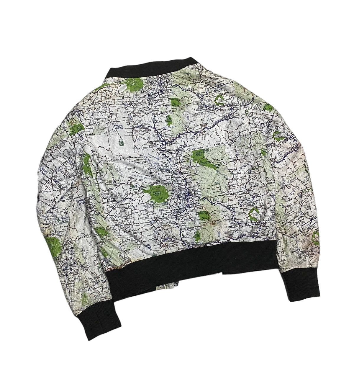 Manastash MANATASH 🇯🇵 PAPER MAP PATTERN BLOUSON JACKET UNZIPPED Size US S / EU 44-46 / 1 - 9 Thumbnail